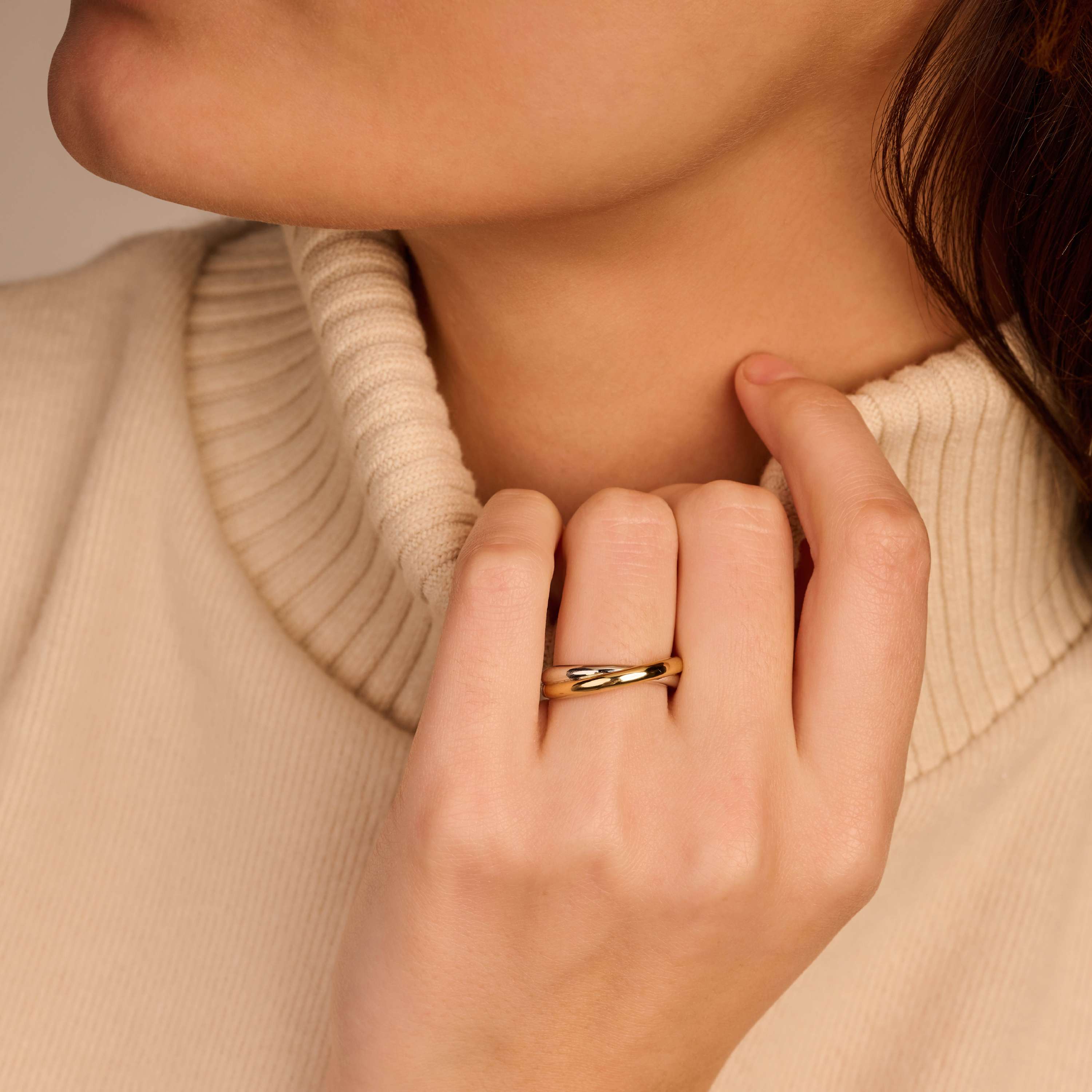 Bicolor Crossover Ring - XS model