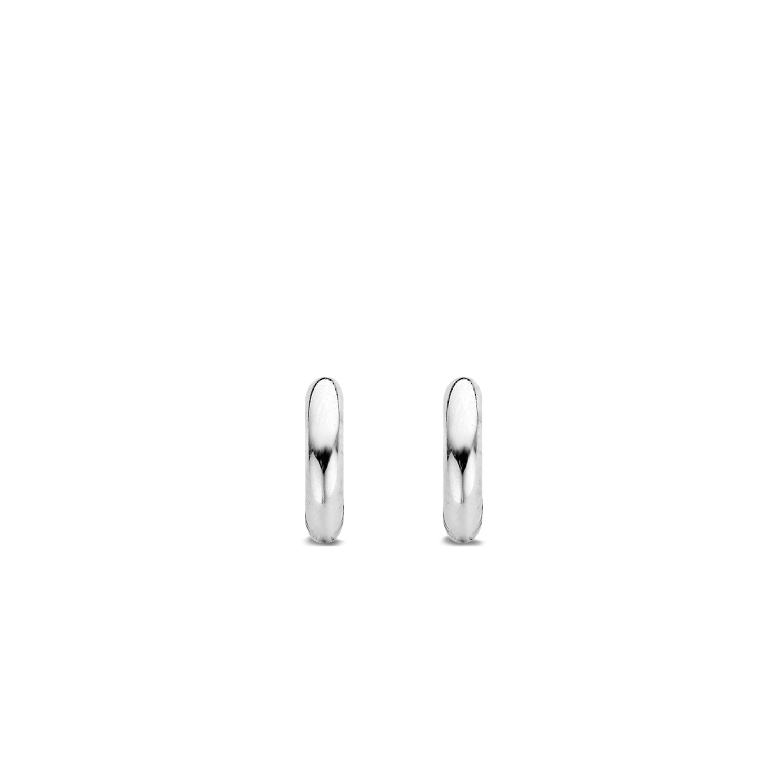 Classic Small Sterling Silver Hoop Earrings 14mm