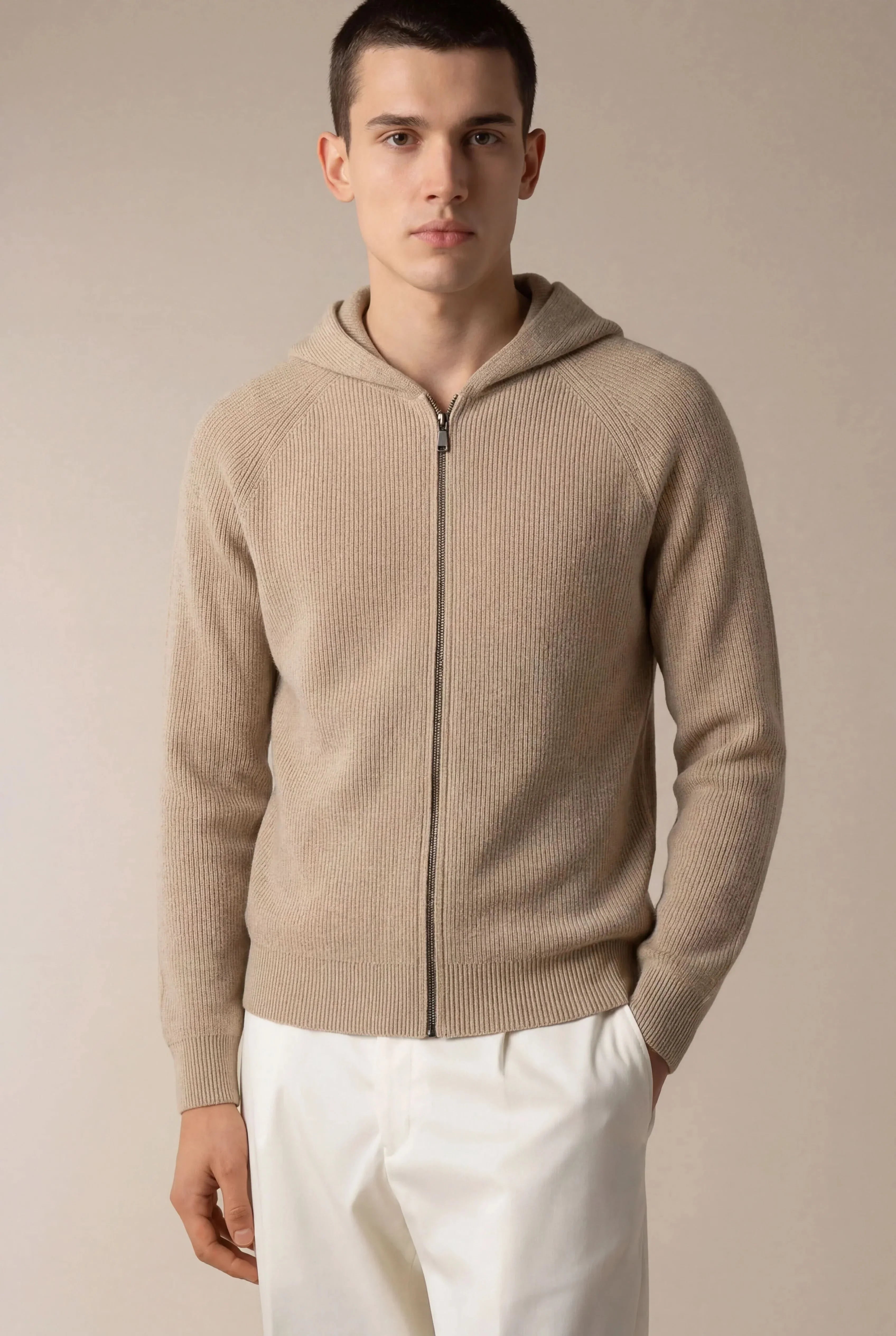 Siro Voyager Zip Up Taupe