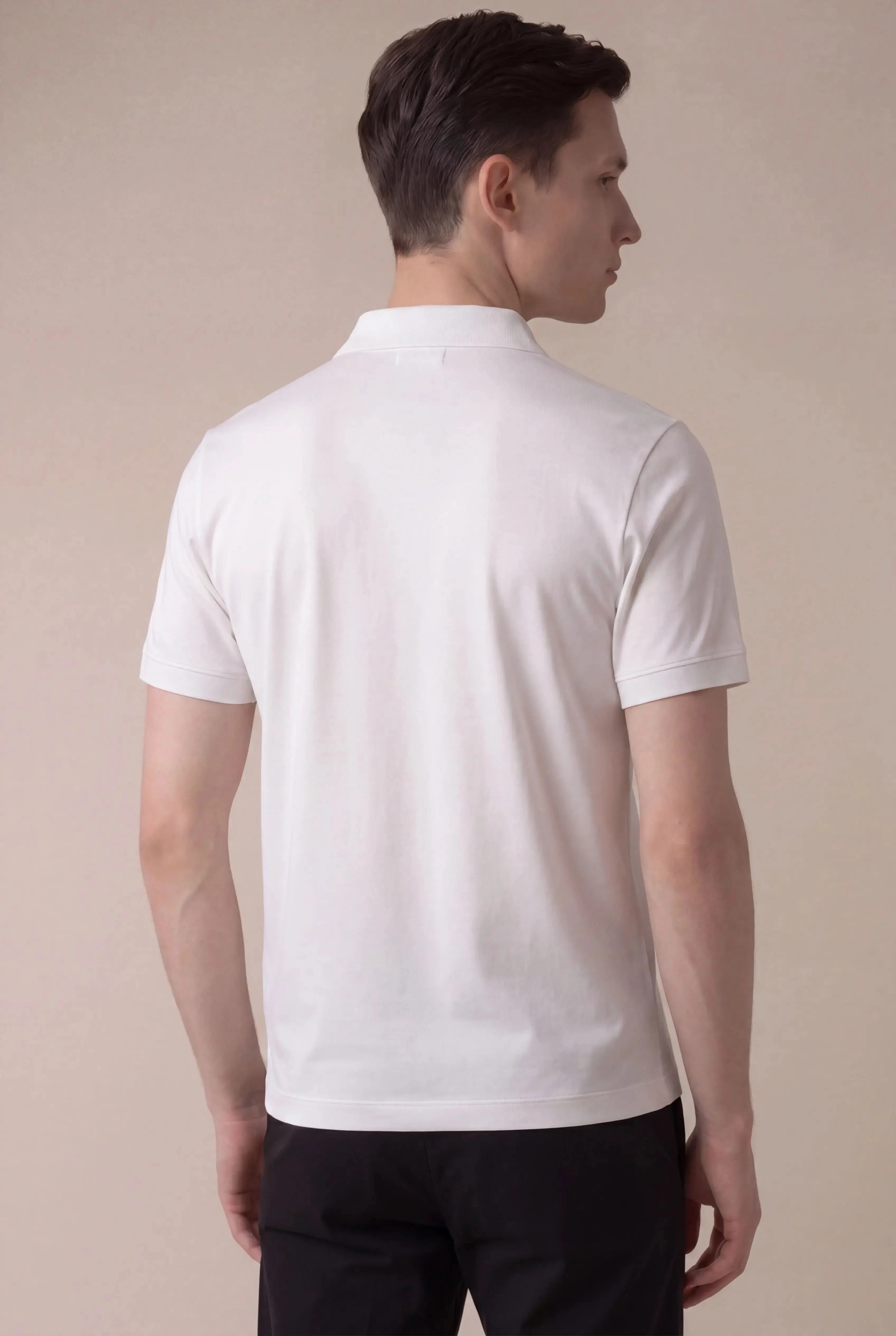 Alvino Cotton Polo White