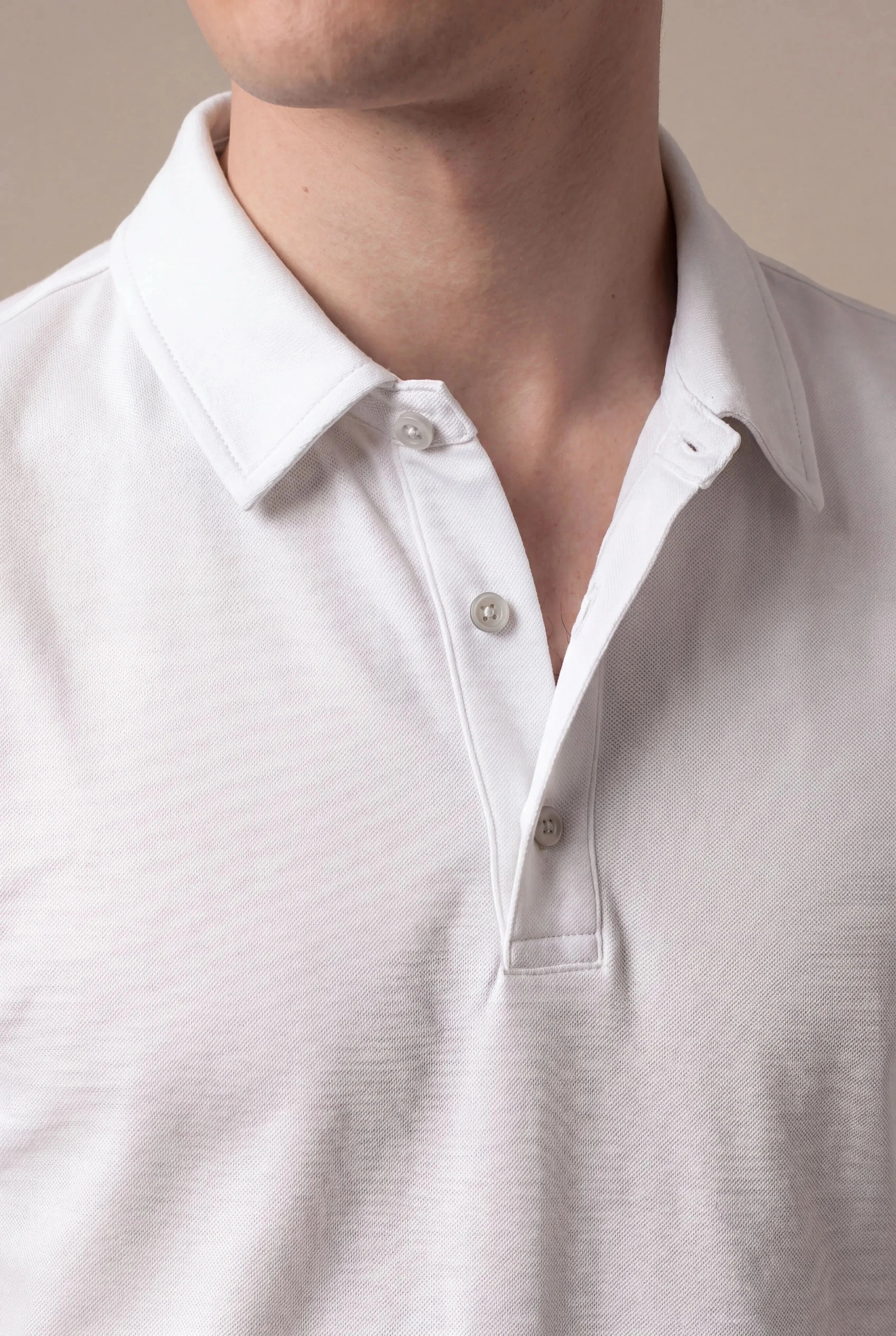 Alvino Cotton Polo White