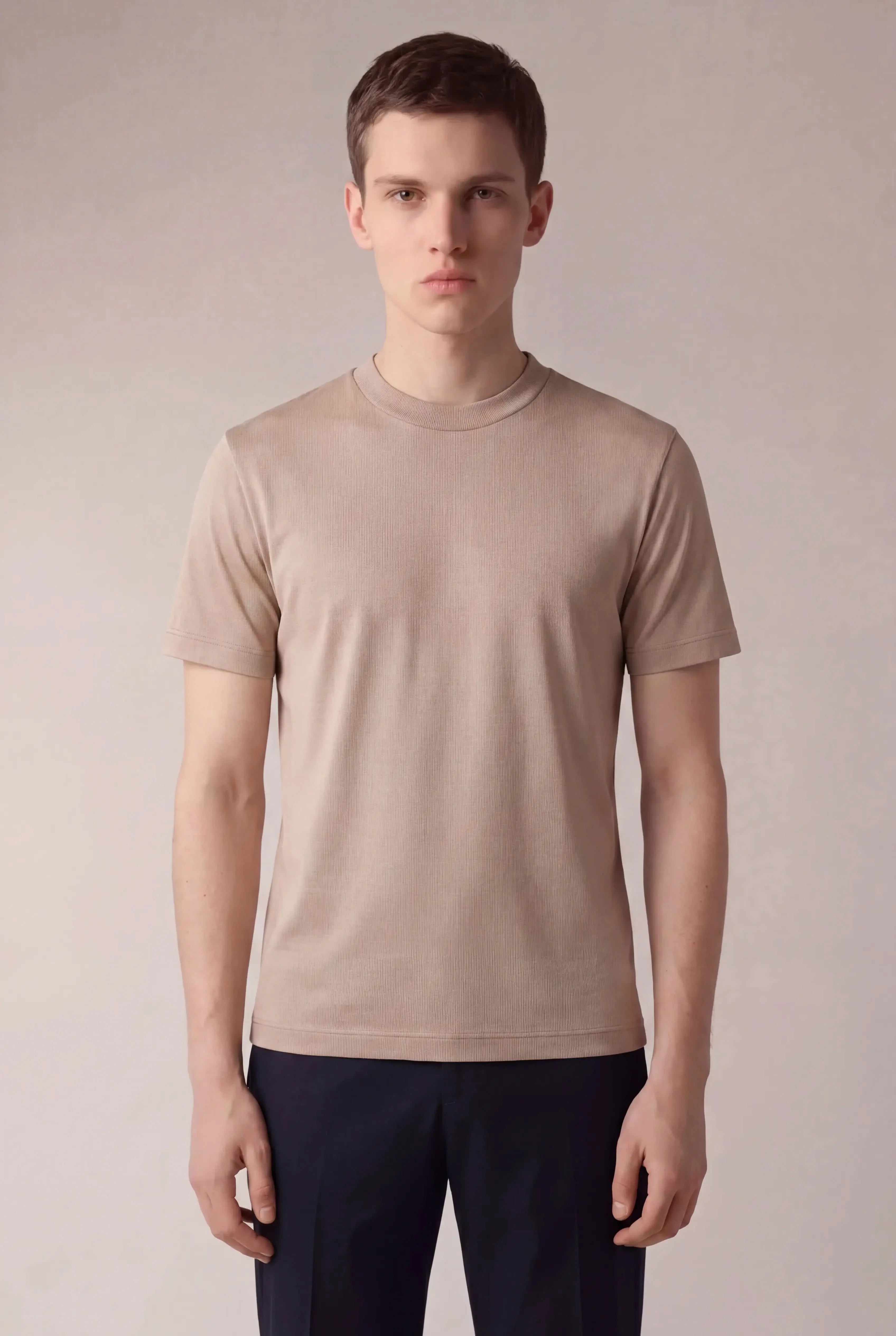 Tervino Cotton Tee Desert Sand