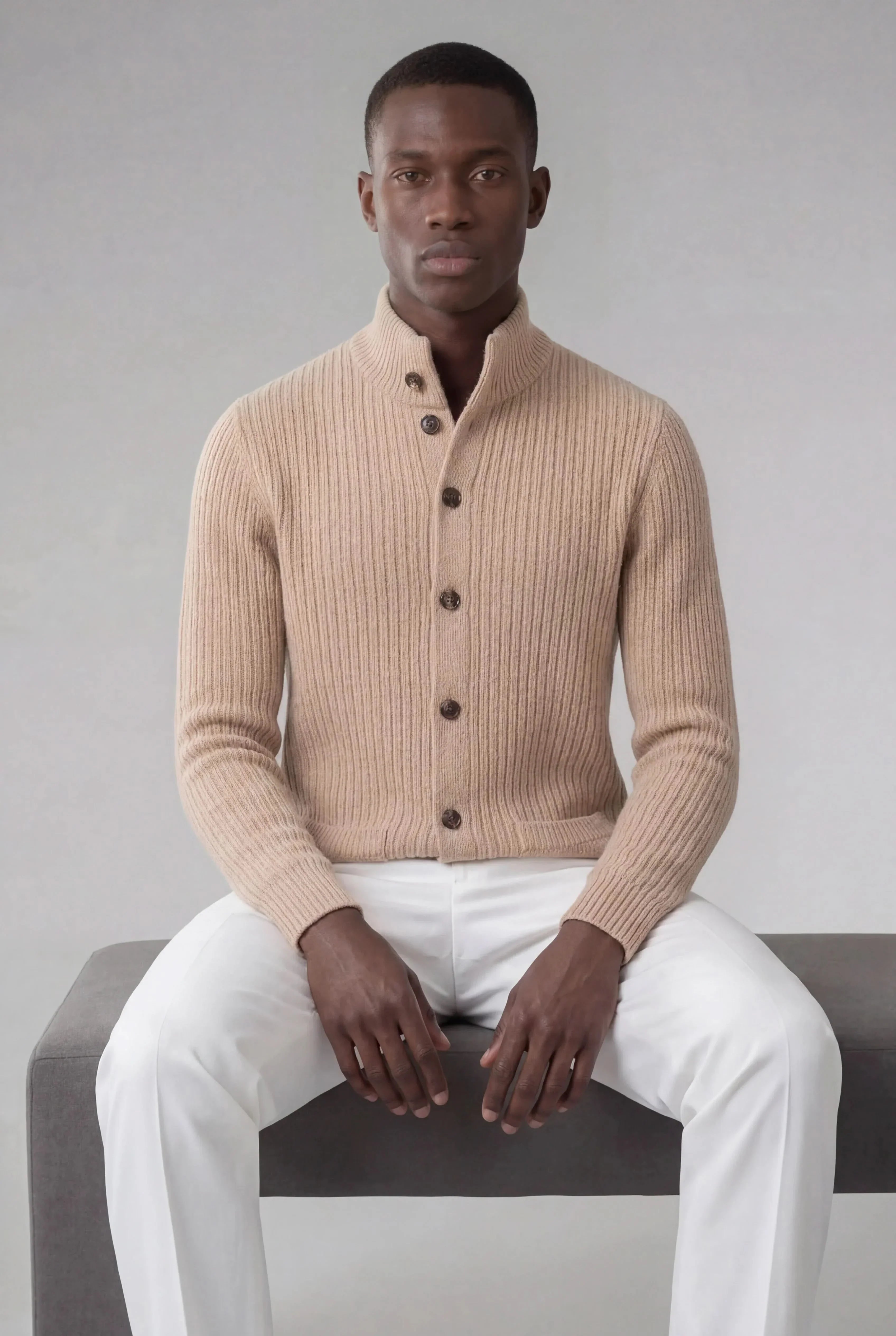 Nombre Beige Knit Vest