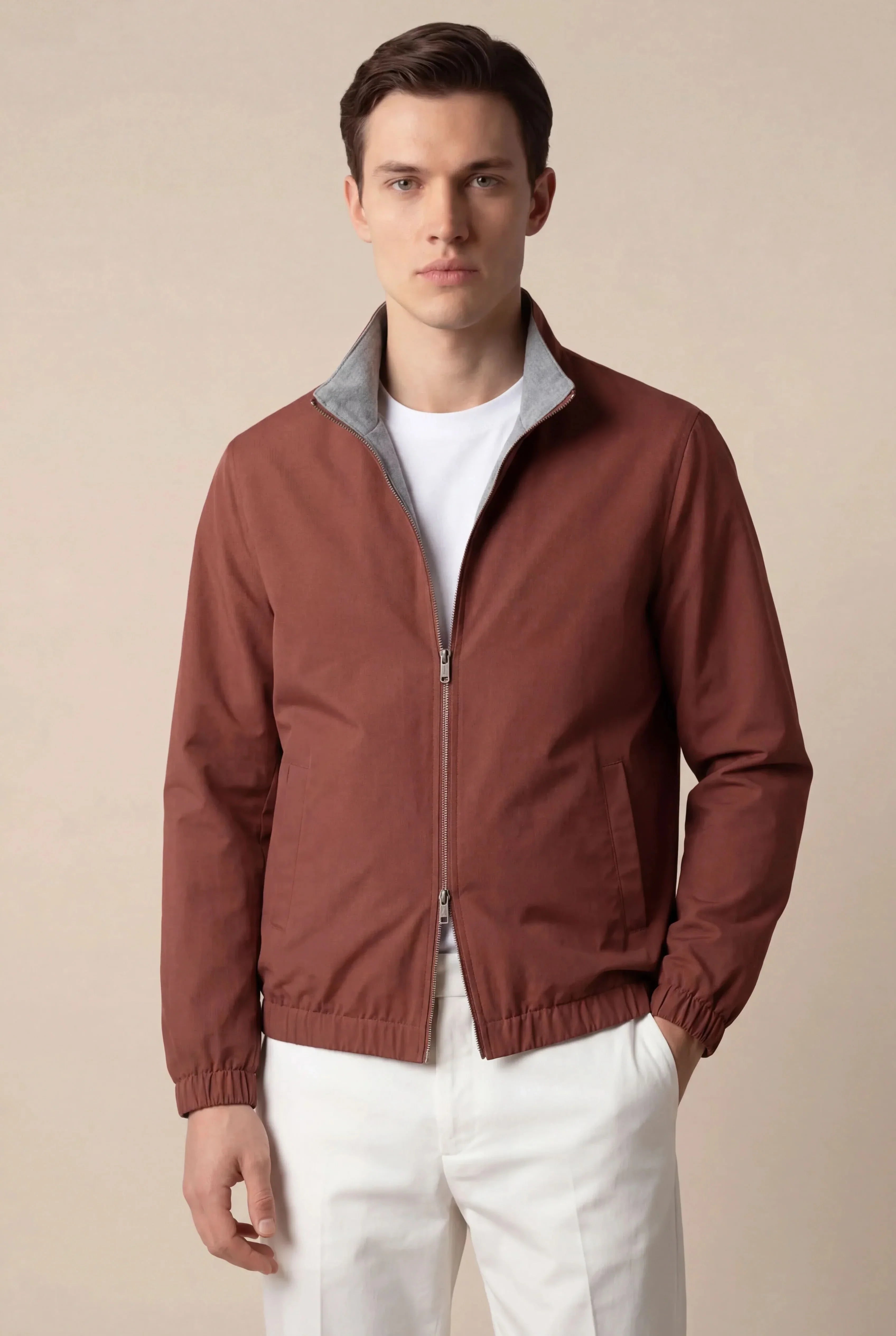 Tech Reversible Jacket Terracotta