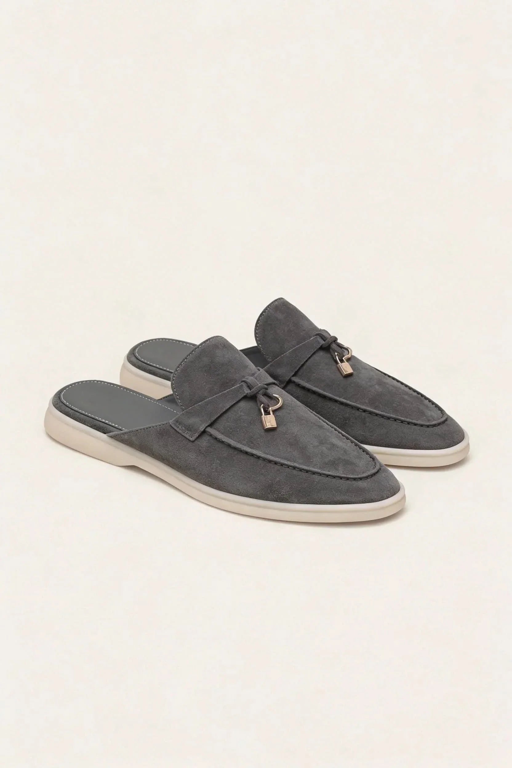 Suède Grey Explorer Mule