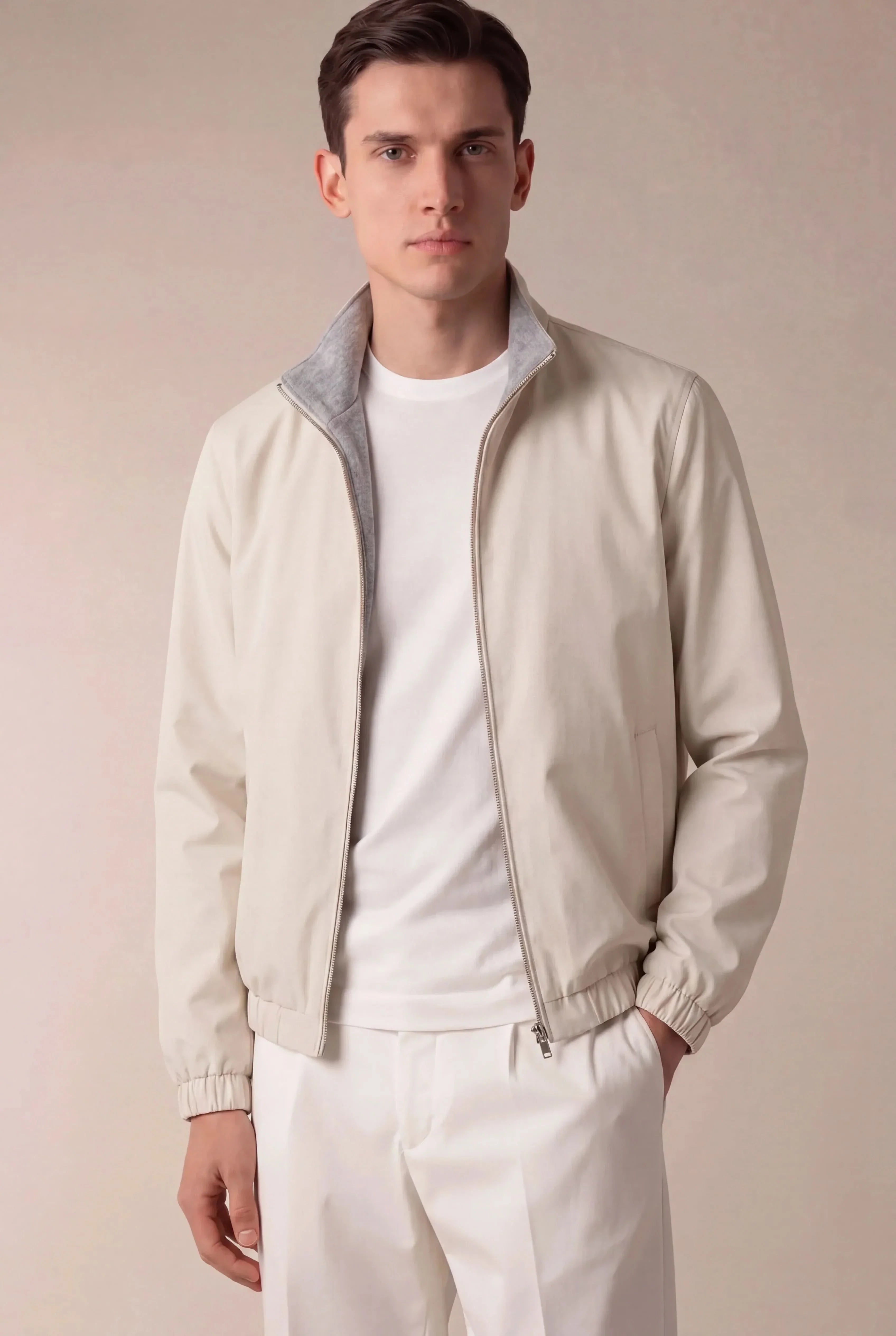 Tech Reversible Jacket Ivory