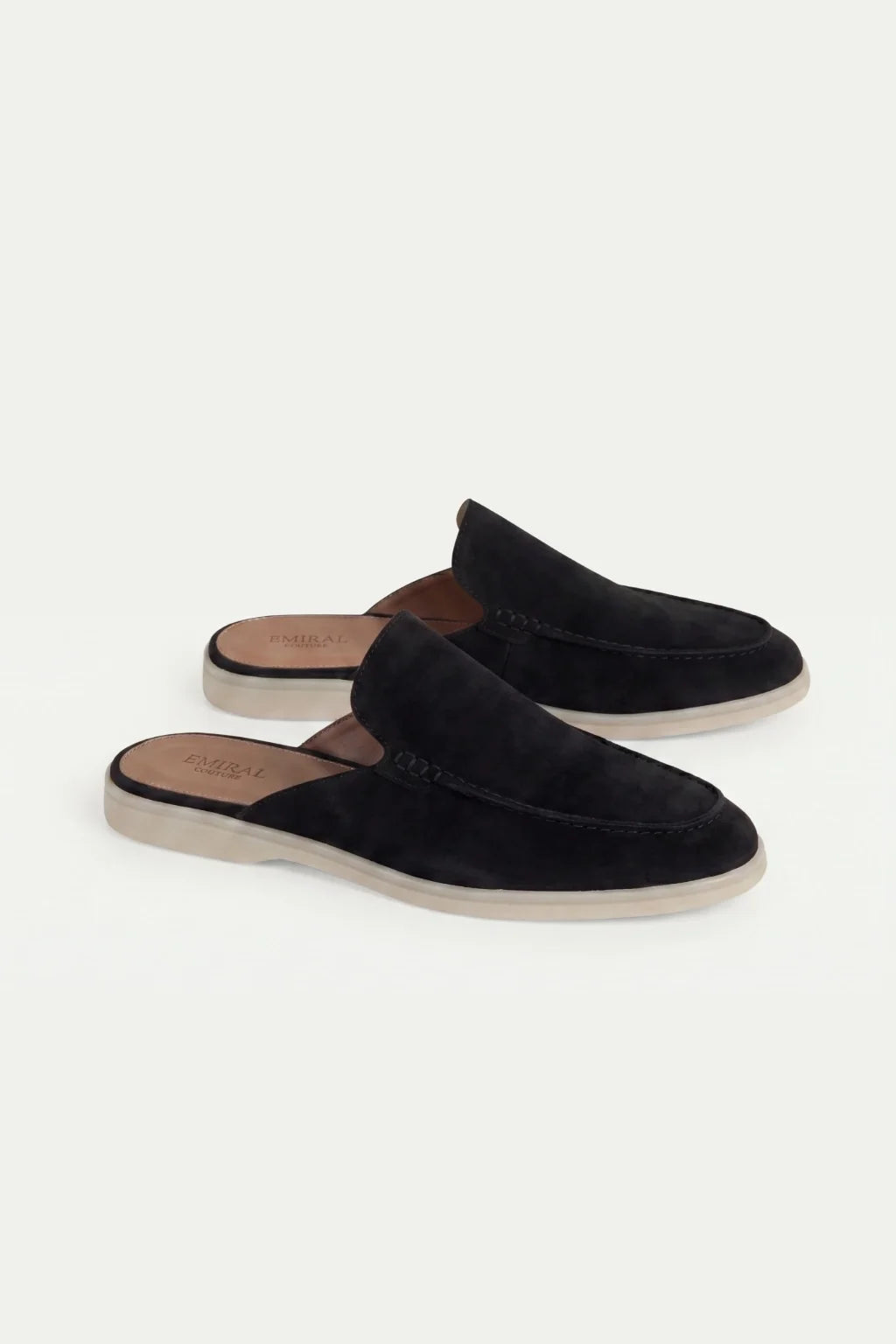Suède Yacht Mule Black