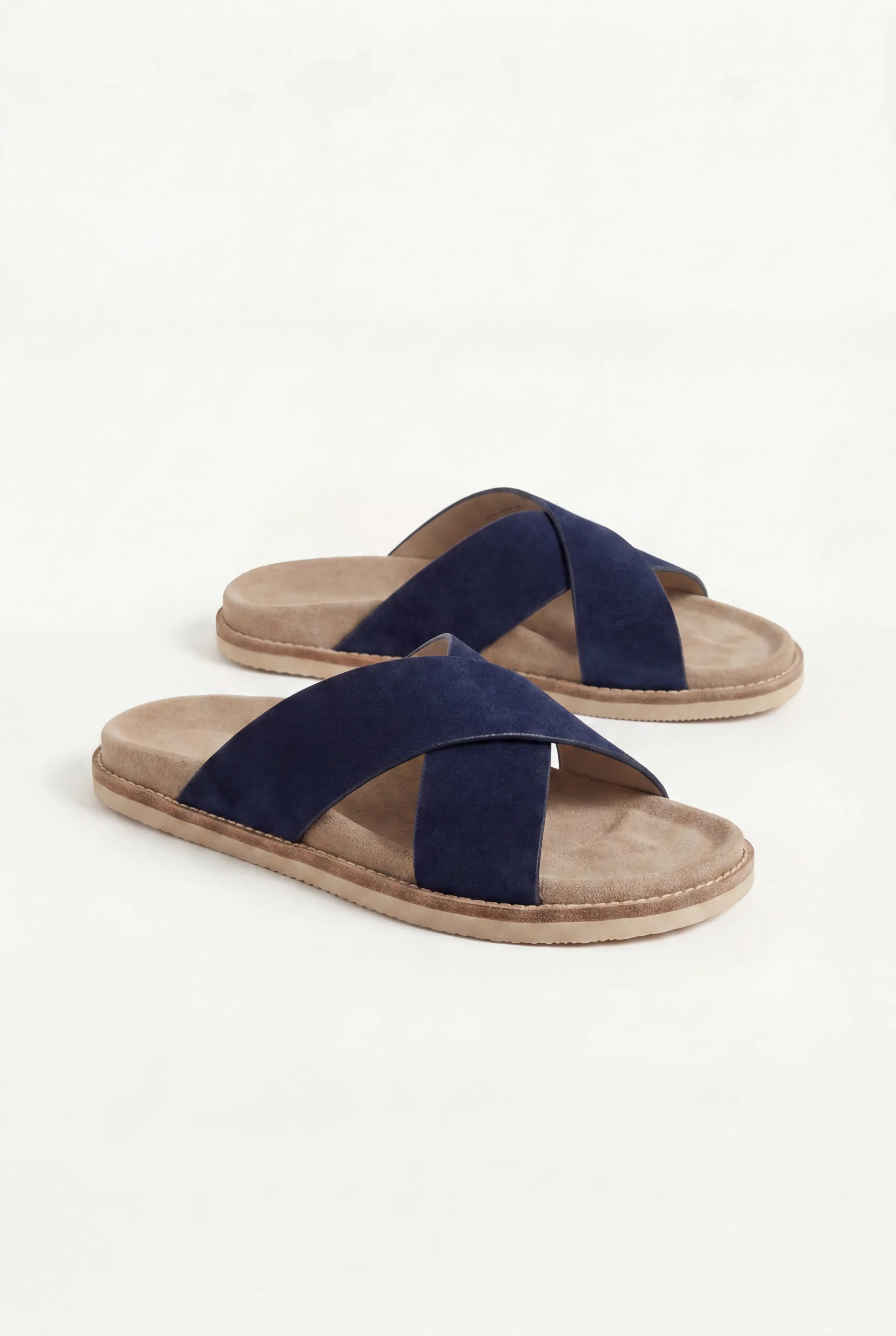 Brescaro Suède Cross Slide Navy