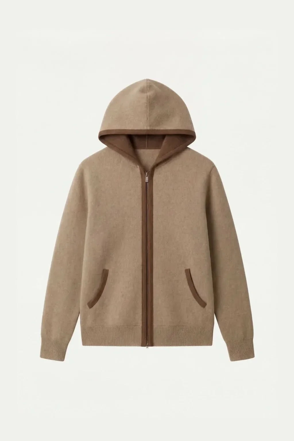 Santoni Extrafine Hoodie Cream