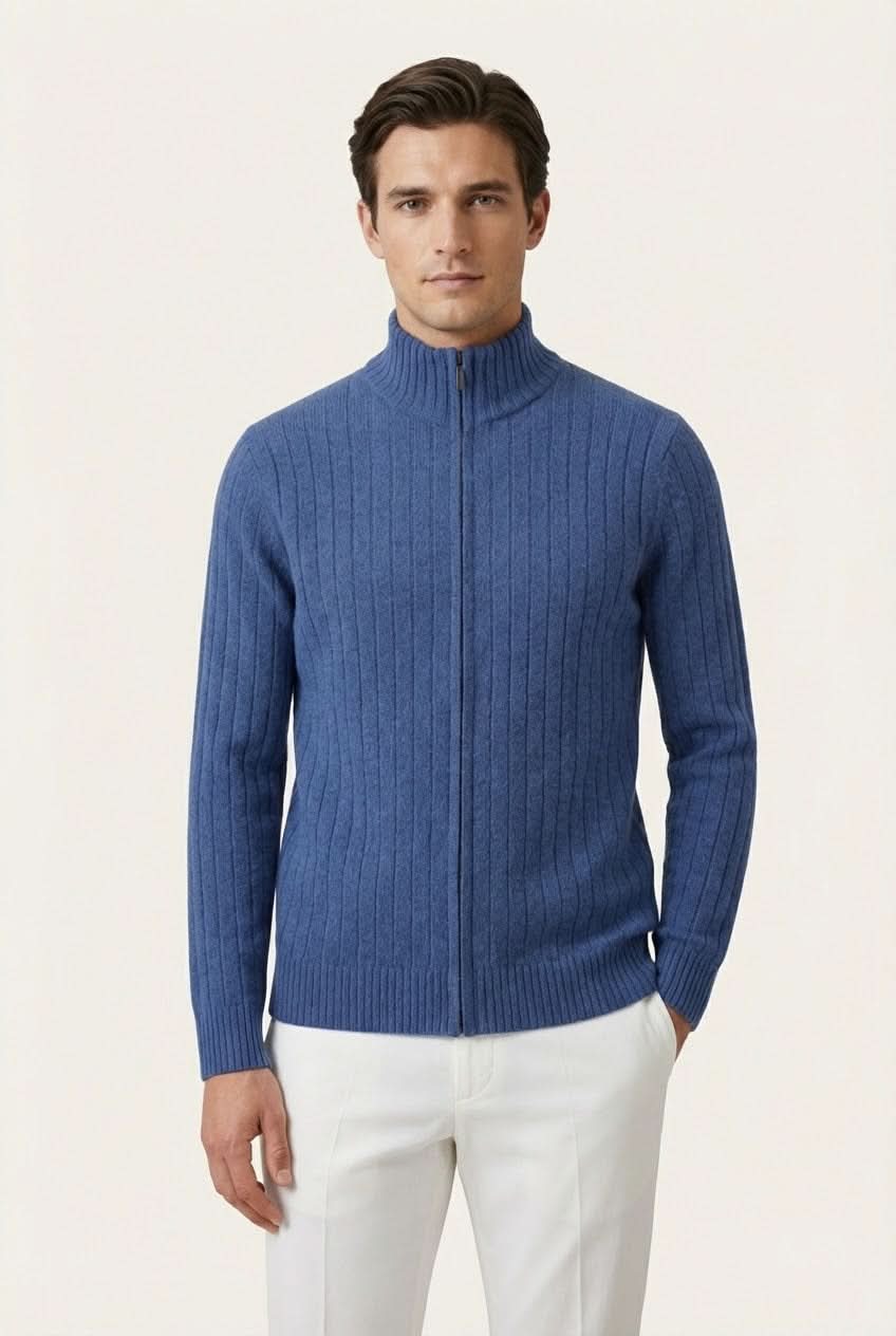 Léon Light Blue Rib Vest