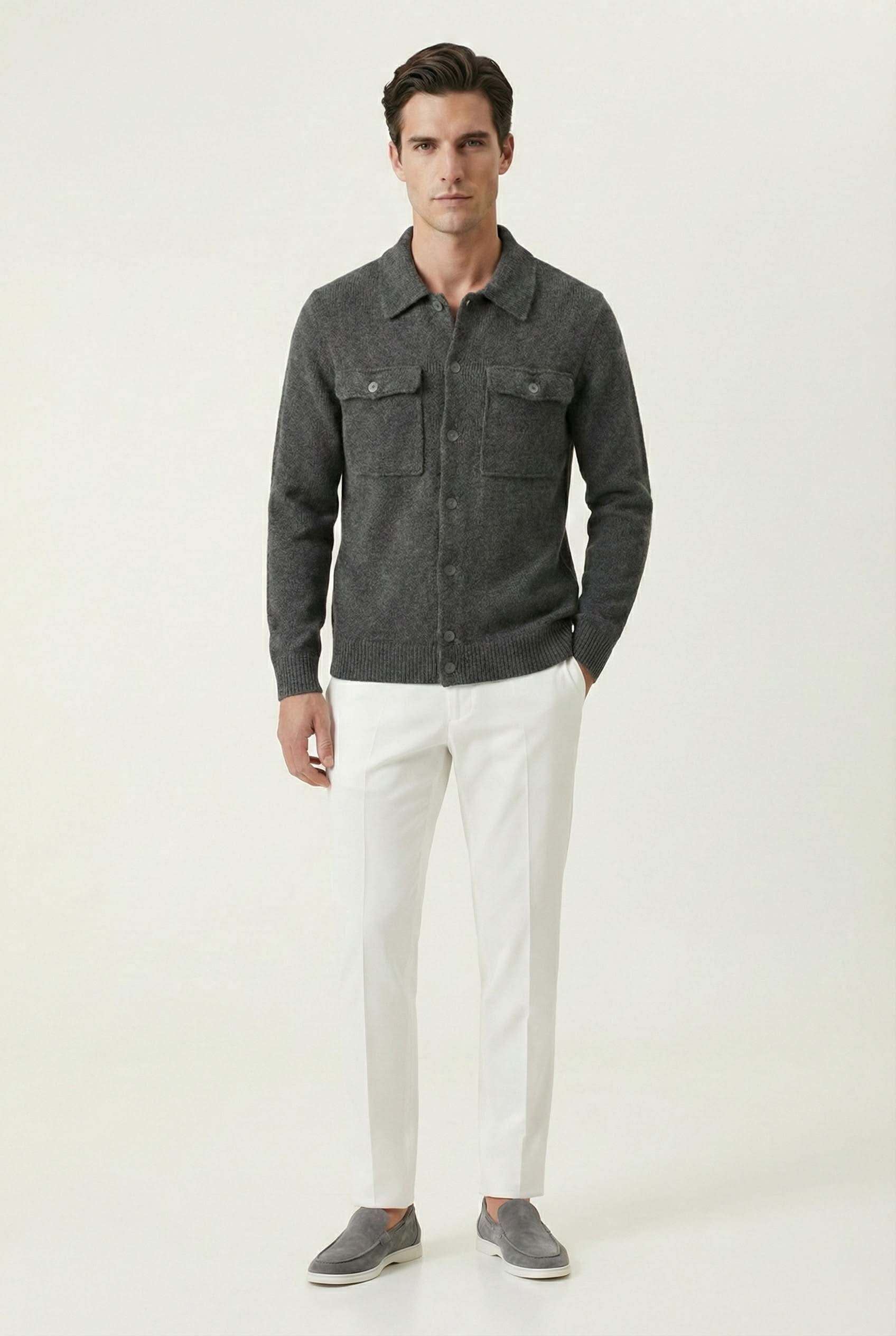 Santio Grey Knit Vest