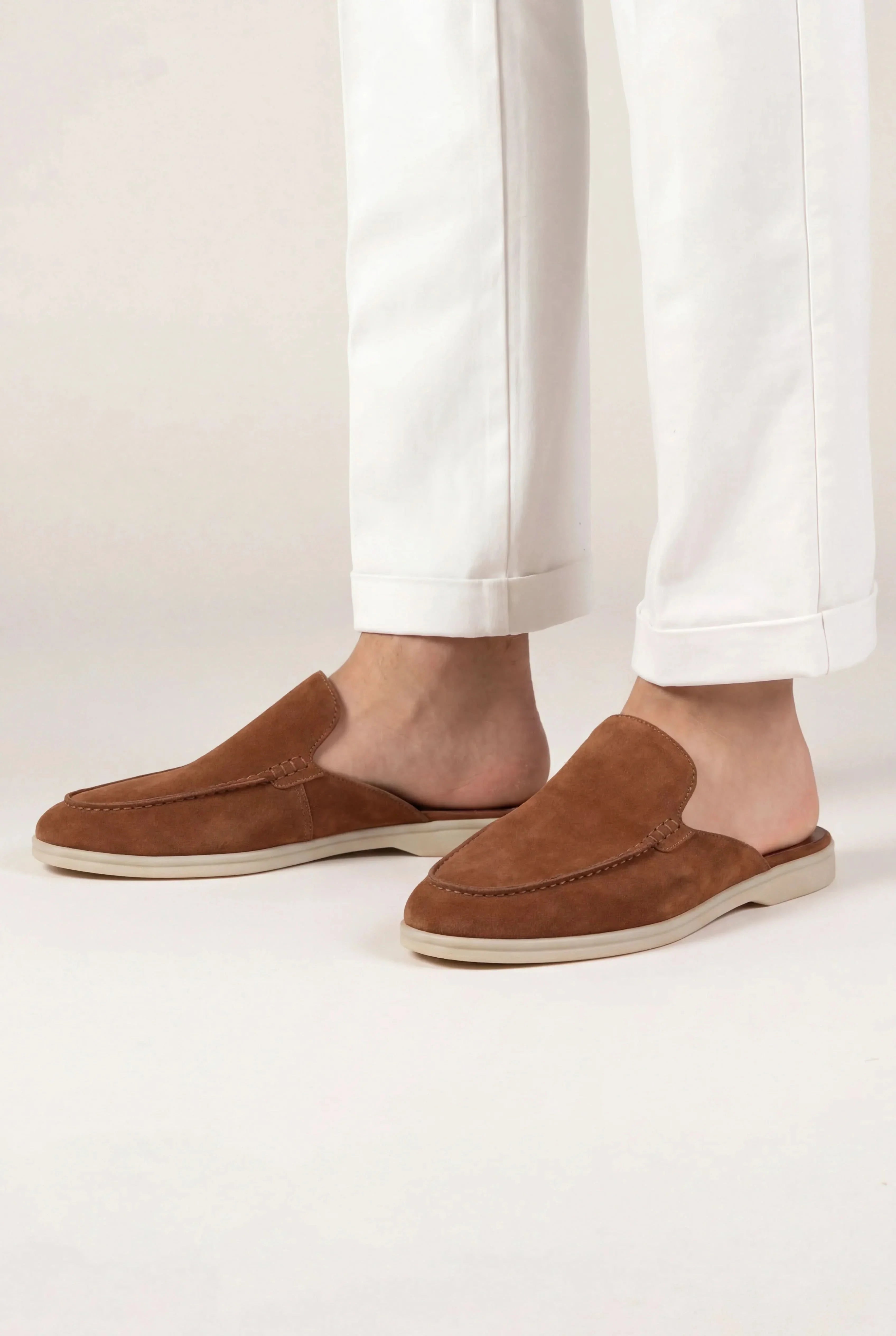 Suède Yacht Mule Maroon