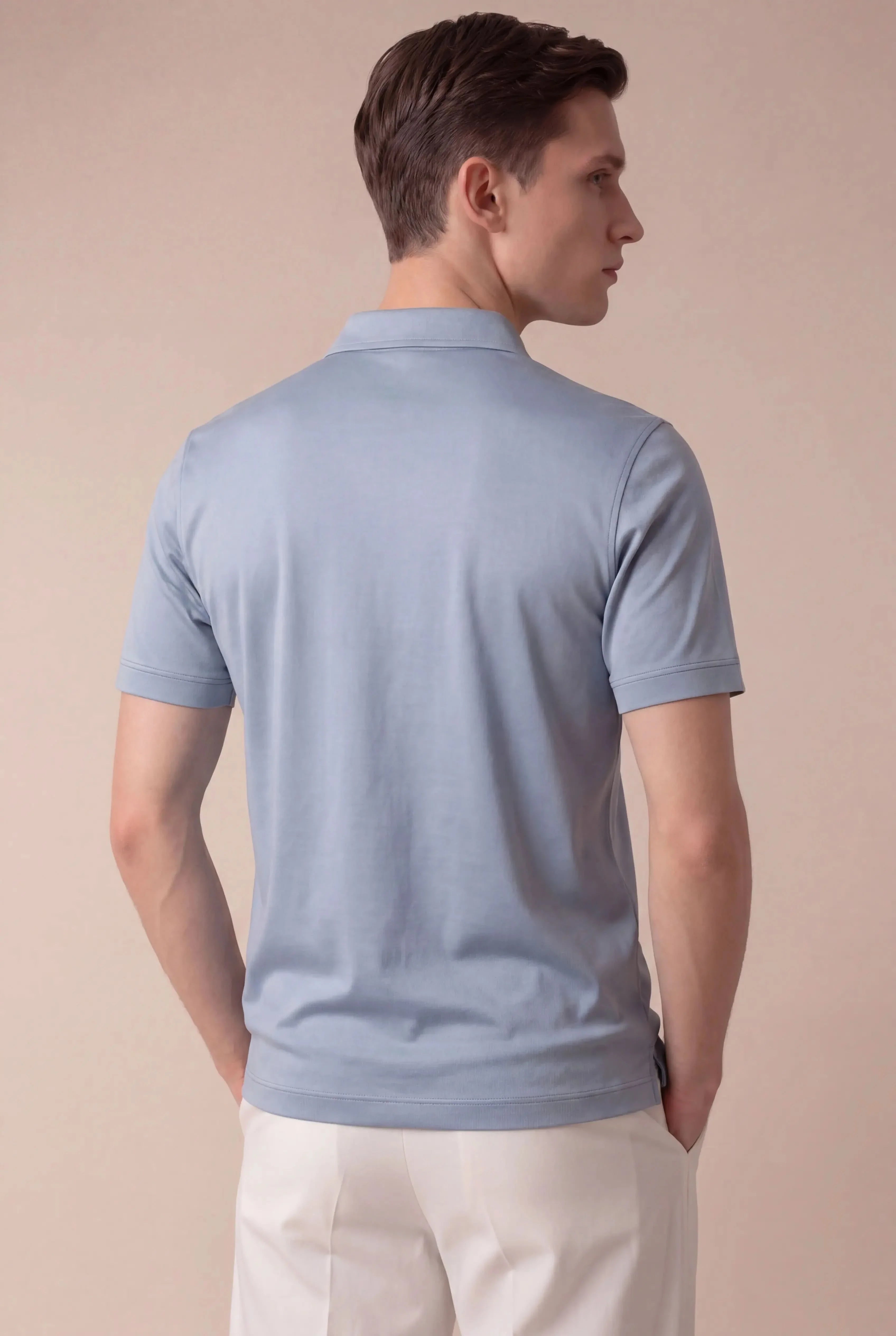Alvino Cotton Polo Blue