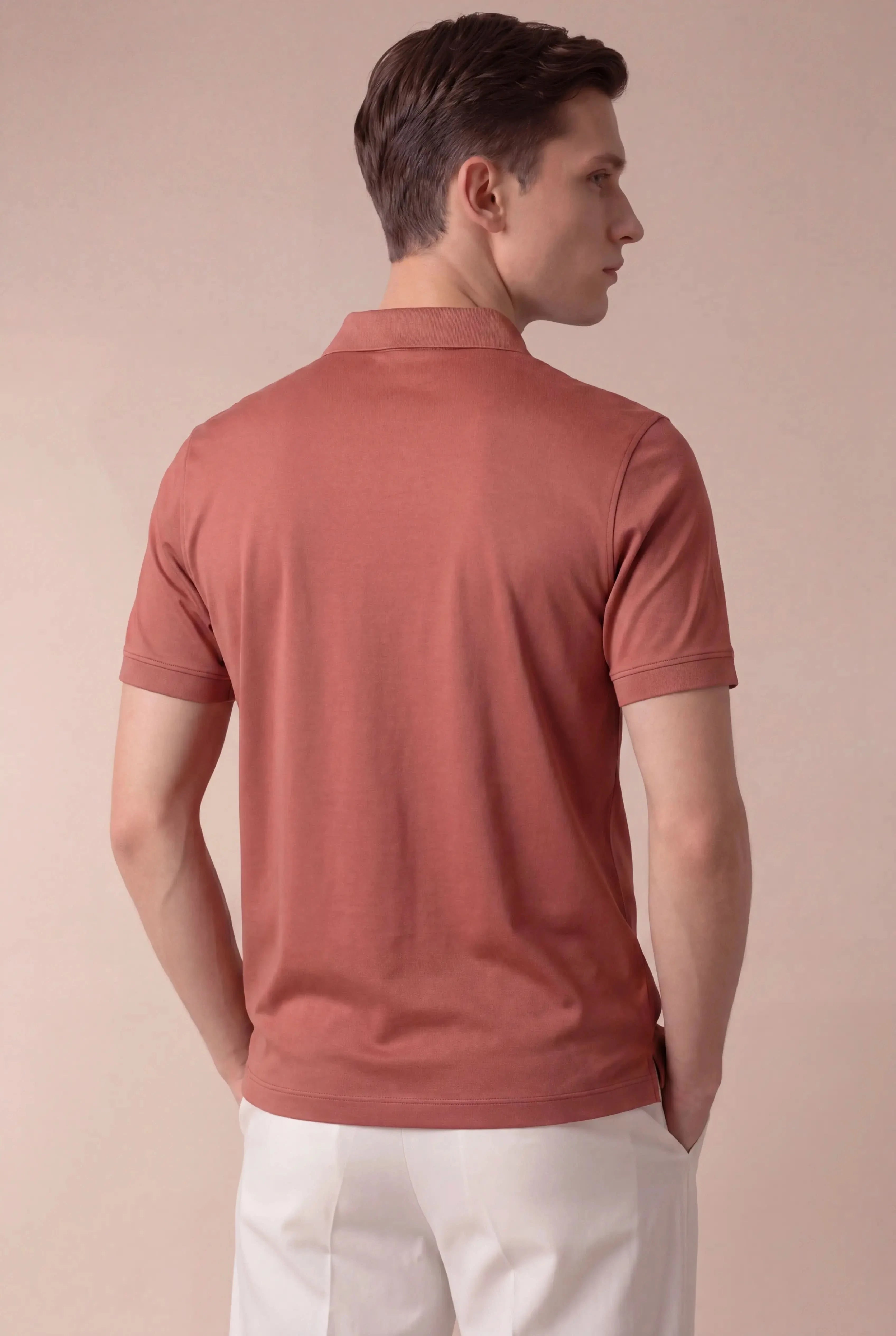 Alvino Cotton Polo Rose