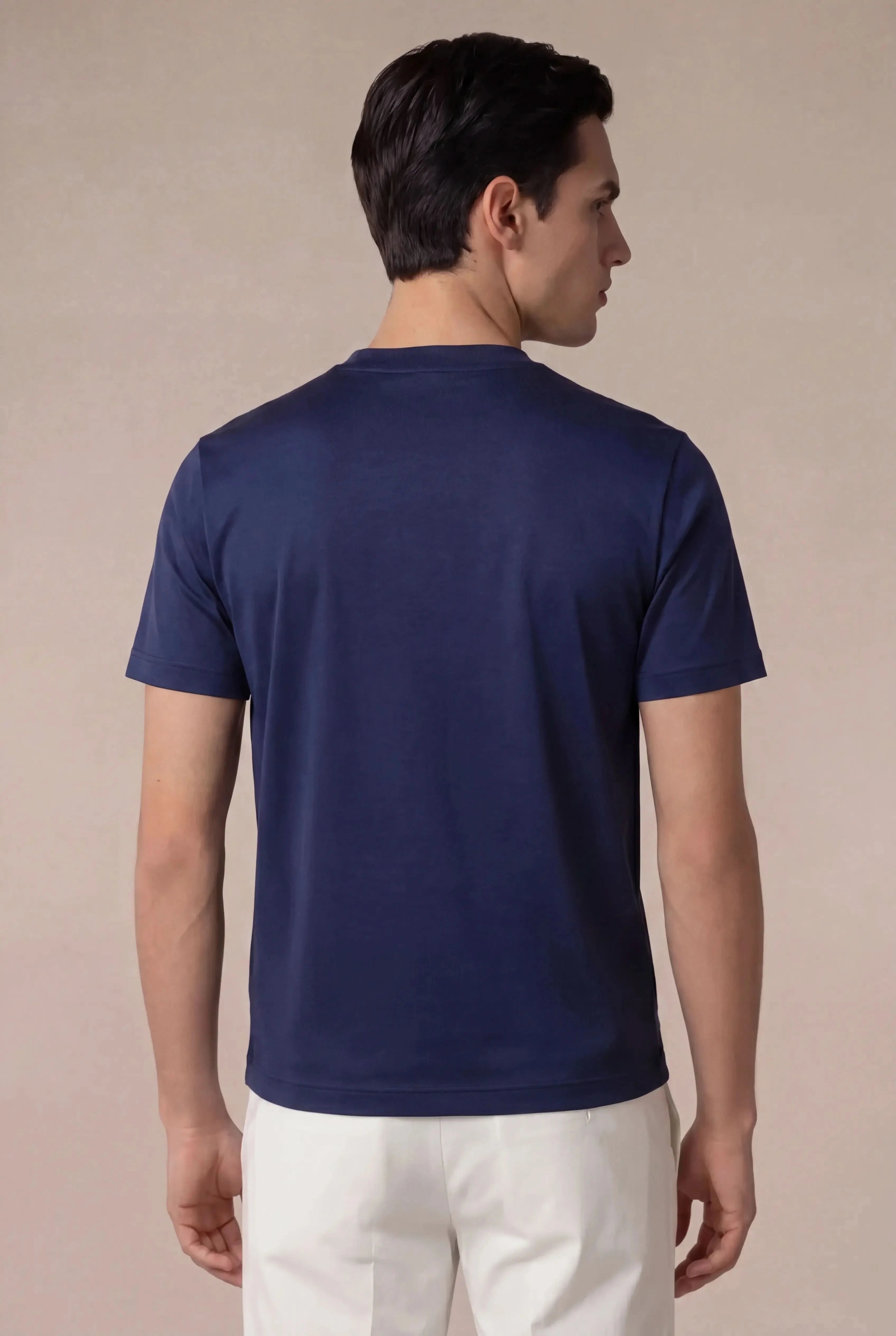 Belvino Cotton Tee Navy
