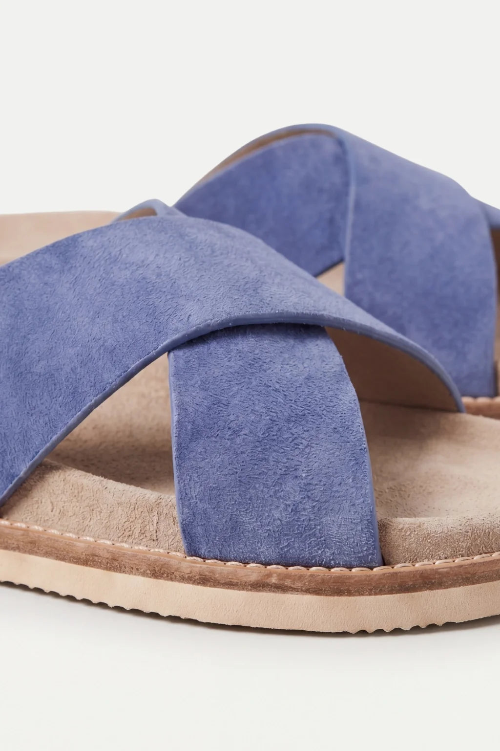 Brescaro Suède Cross Slide Blue