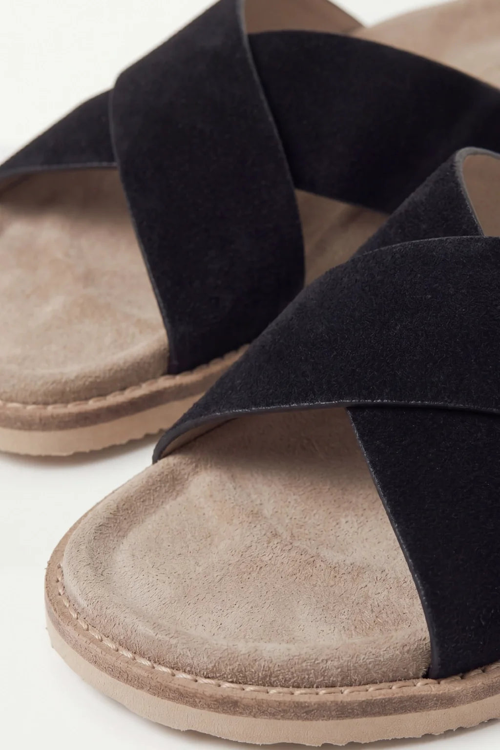 Brescaro Suède Cross Slide Black