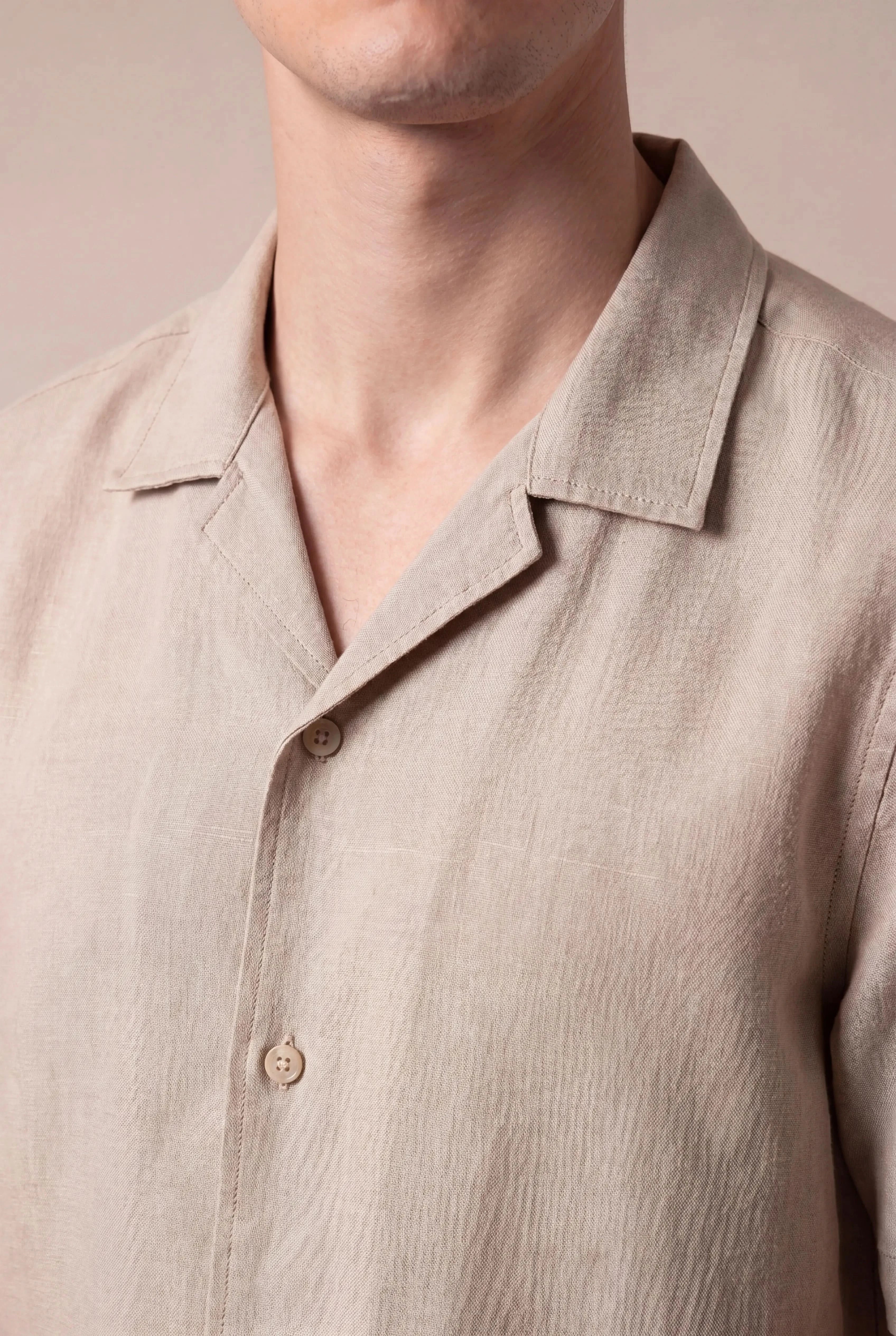 Bianco Linen Shirt Beige