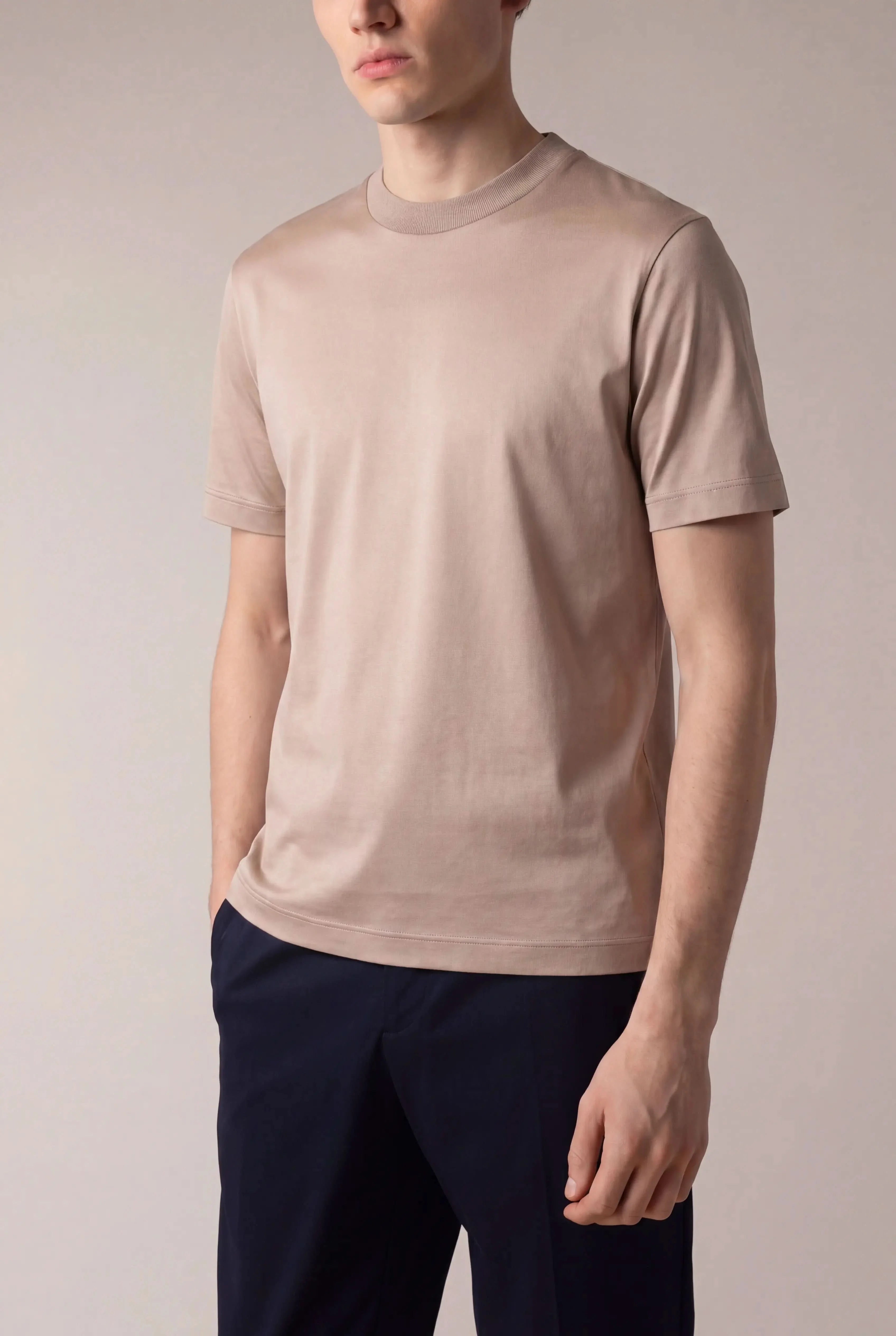 Tervino Cotton Tee Desert Sand