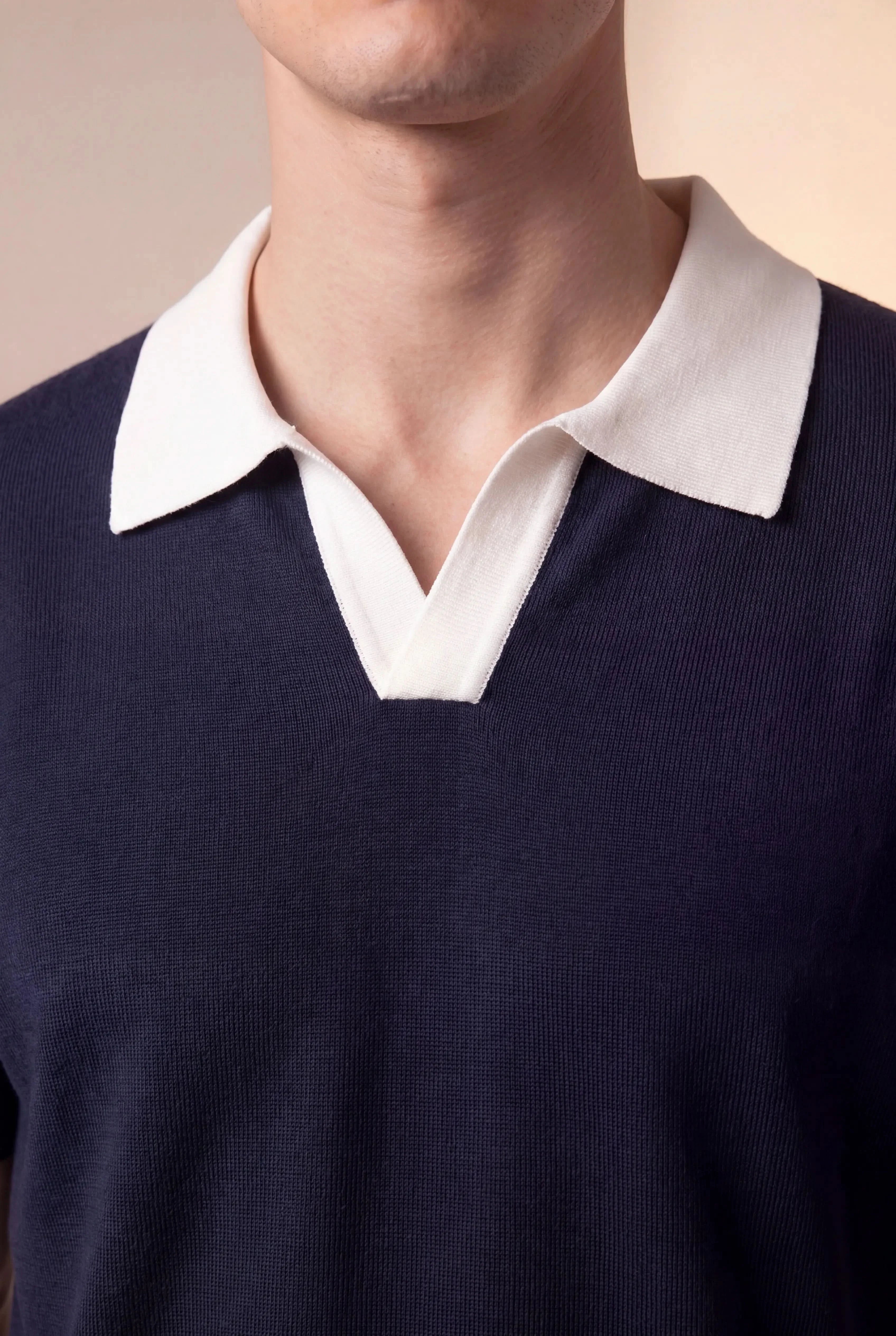 Navaro Knit Polo Navy