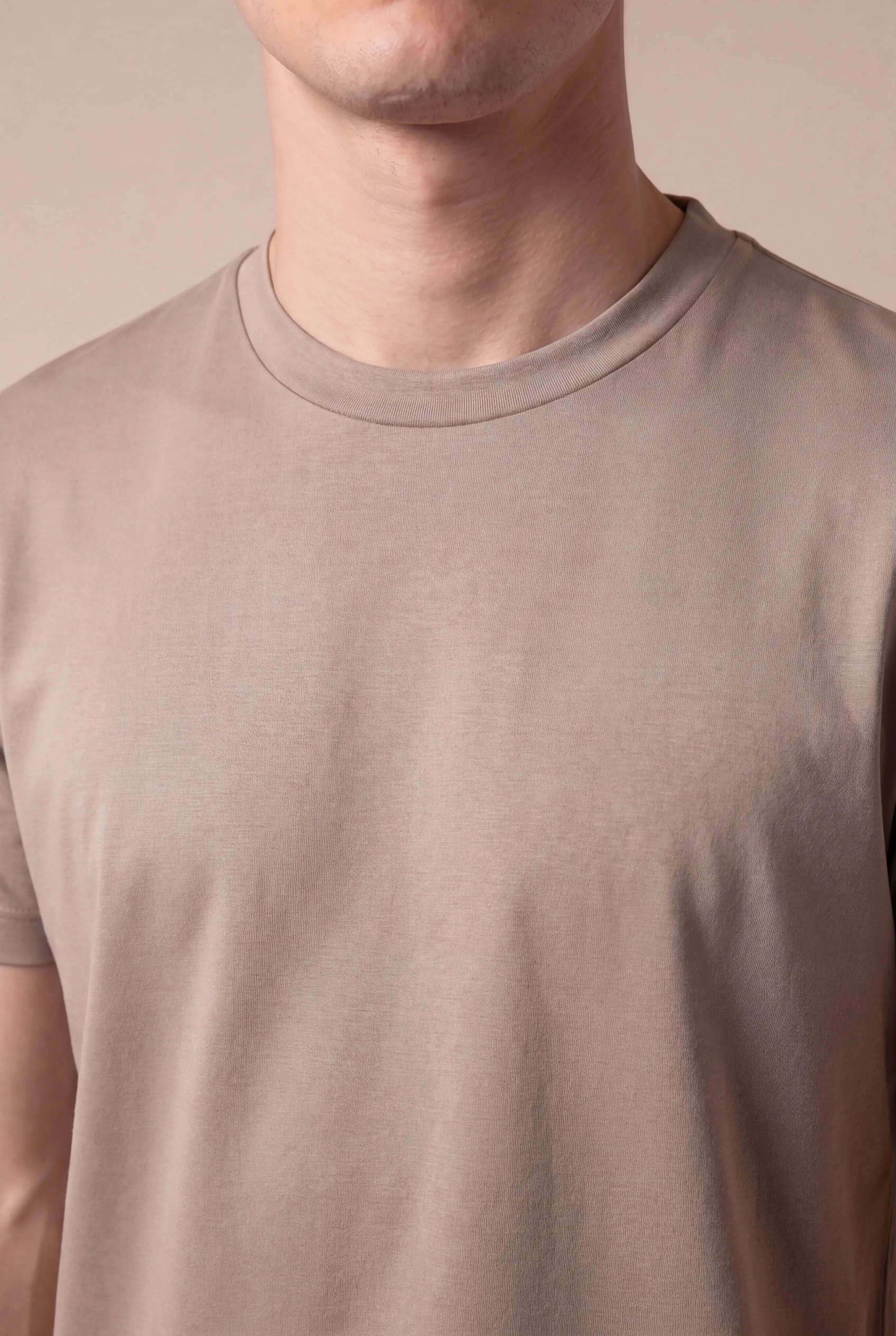 Delvino Cotton Tee Beige