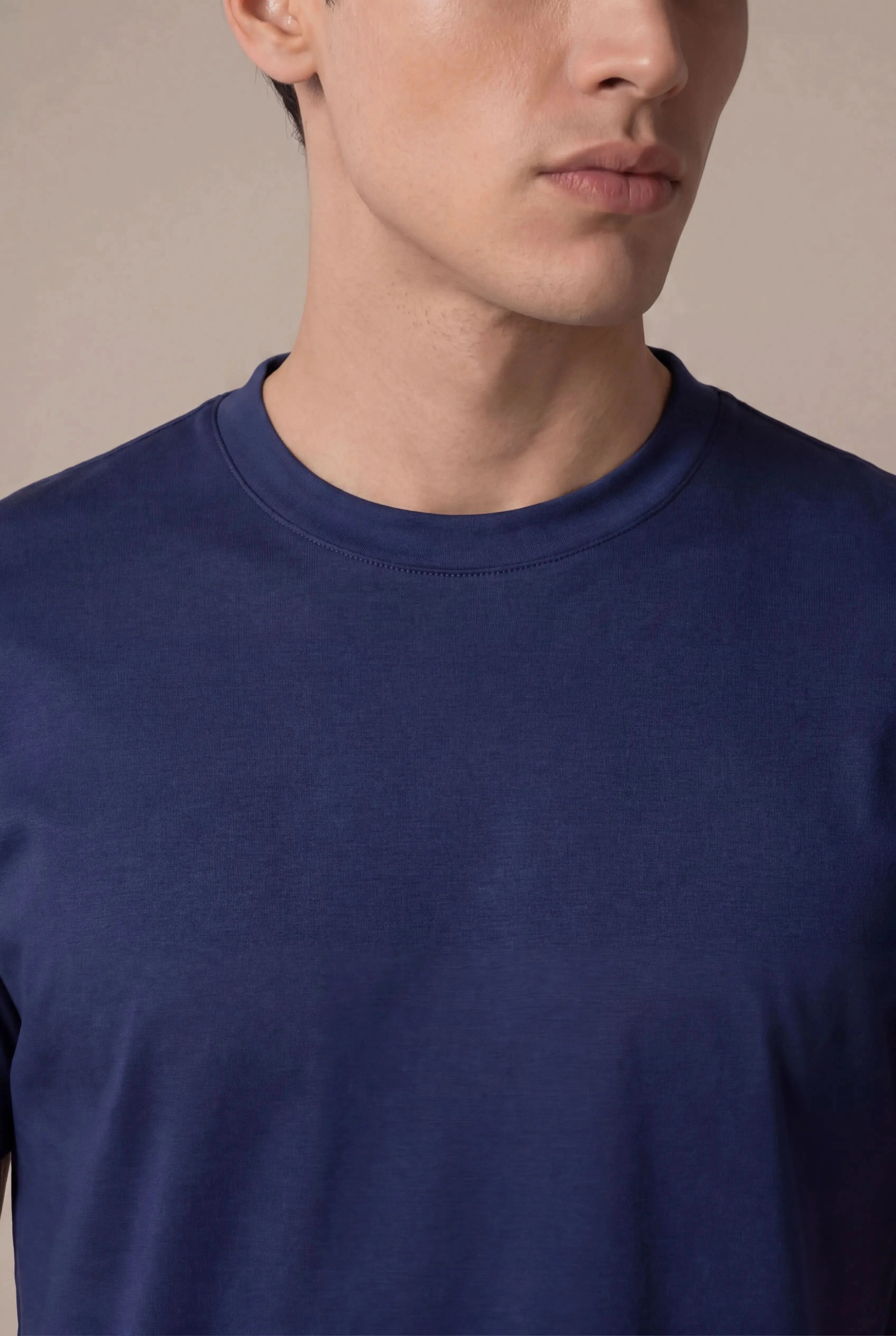 Belvino Cotton Tee Navy