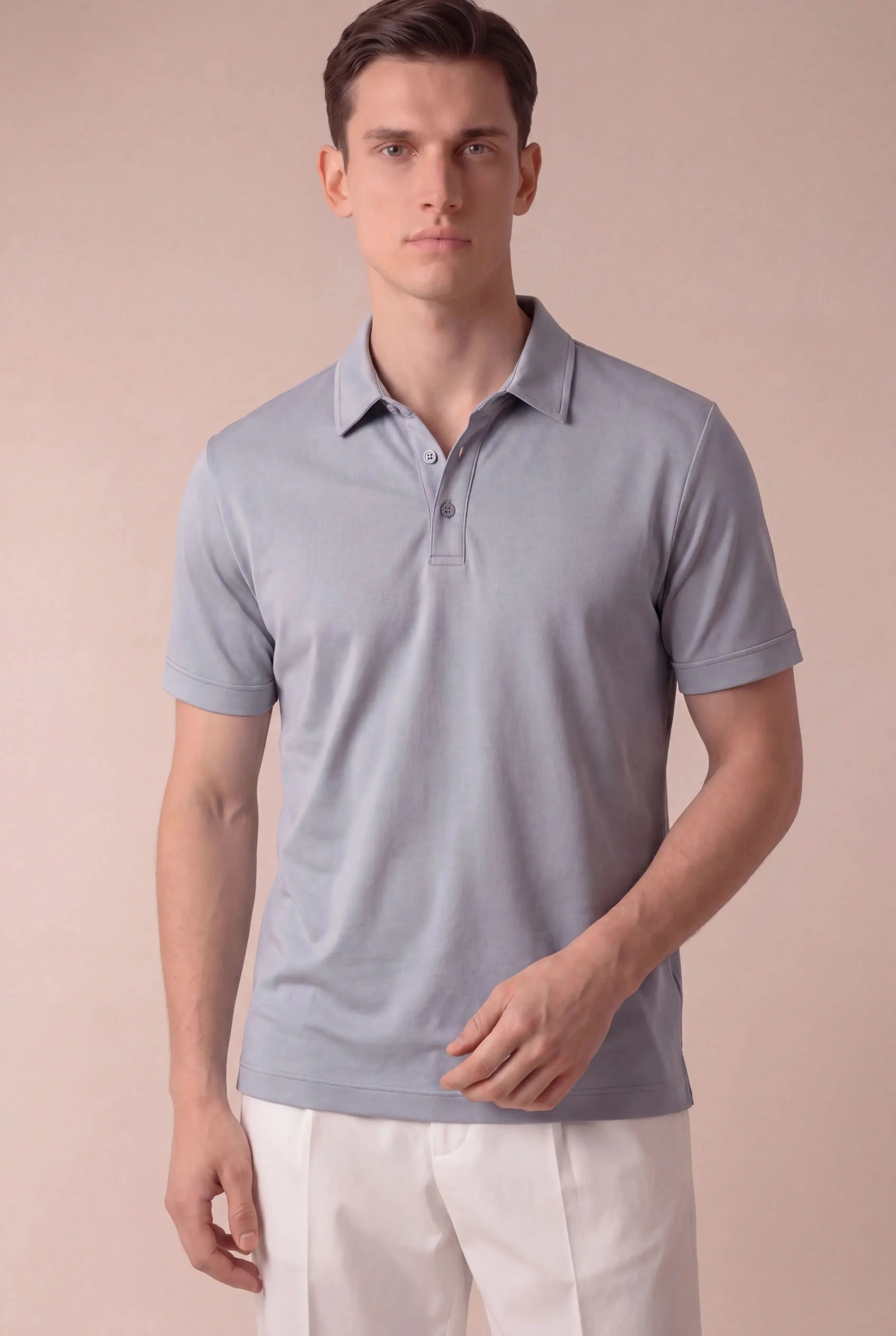 Alvino Cotton Polo Blue