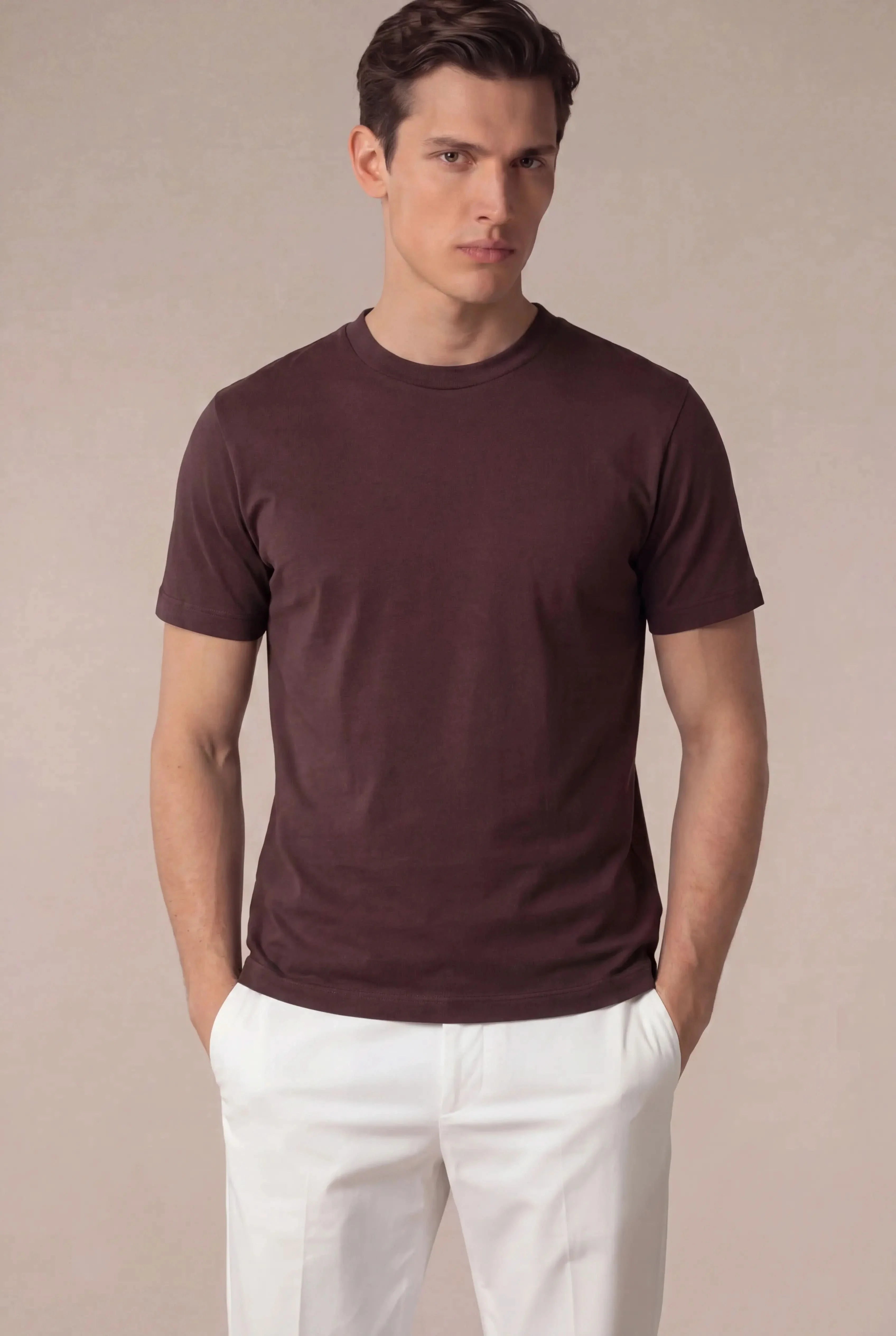 Cordino Cotton Tee Espresso