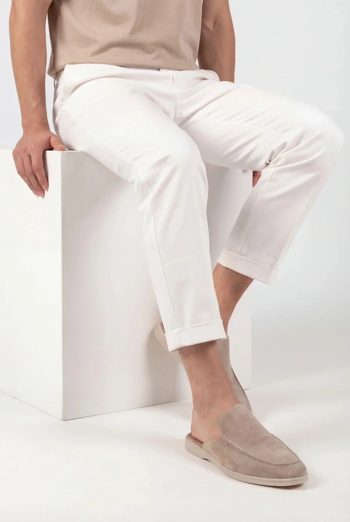 Suède Yacht Mule Beige