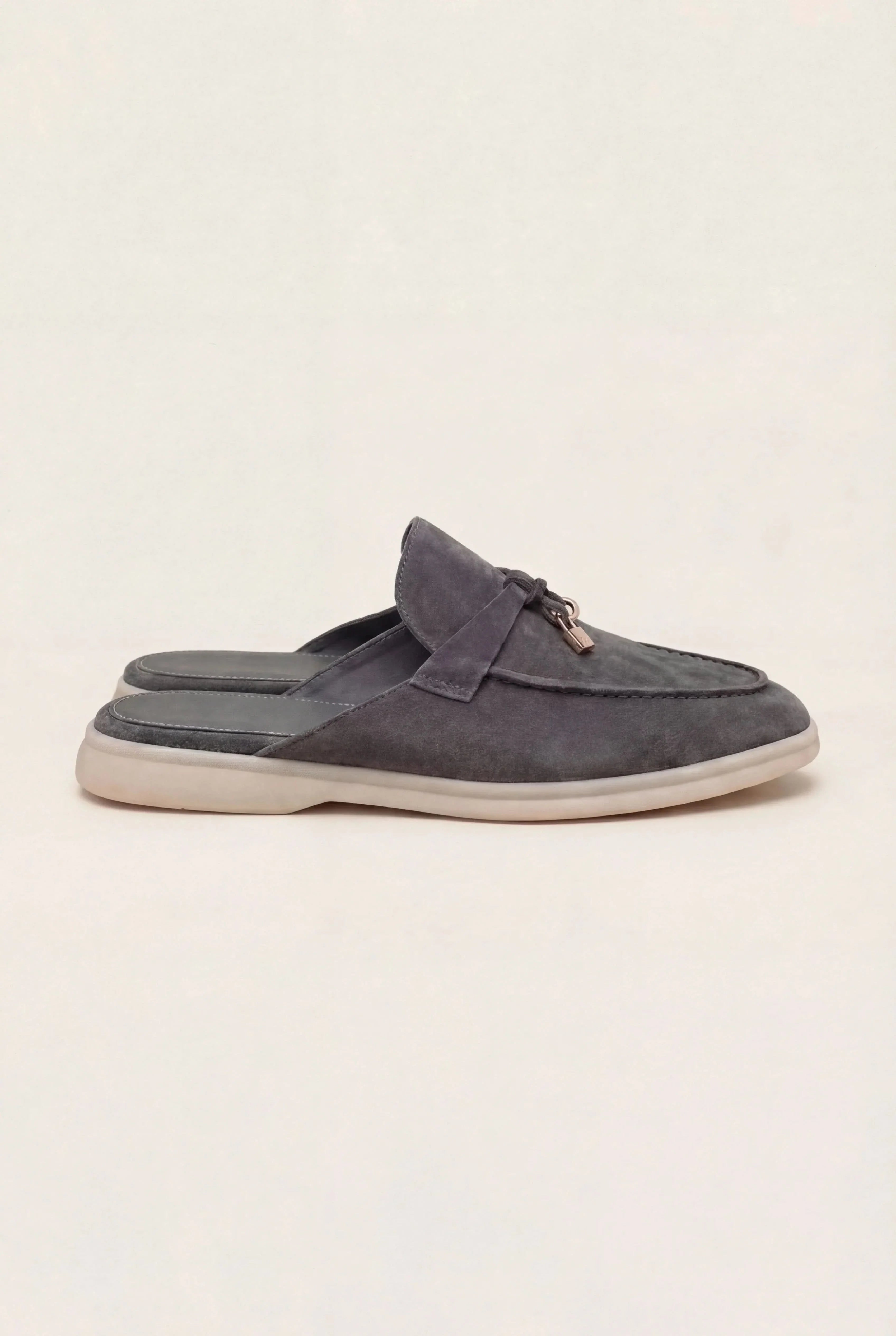 Suède Grey Explorer Mule