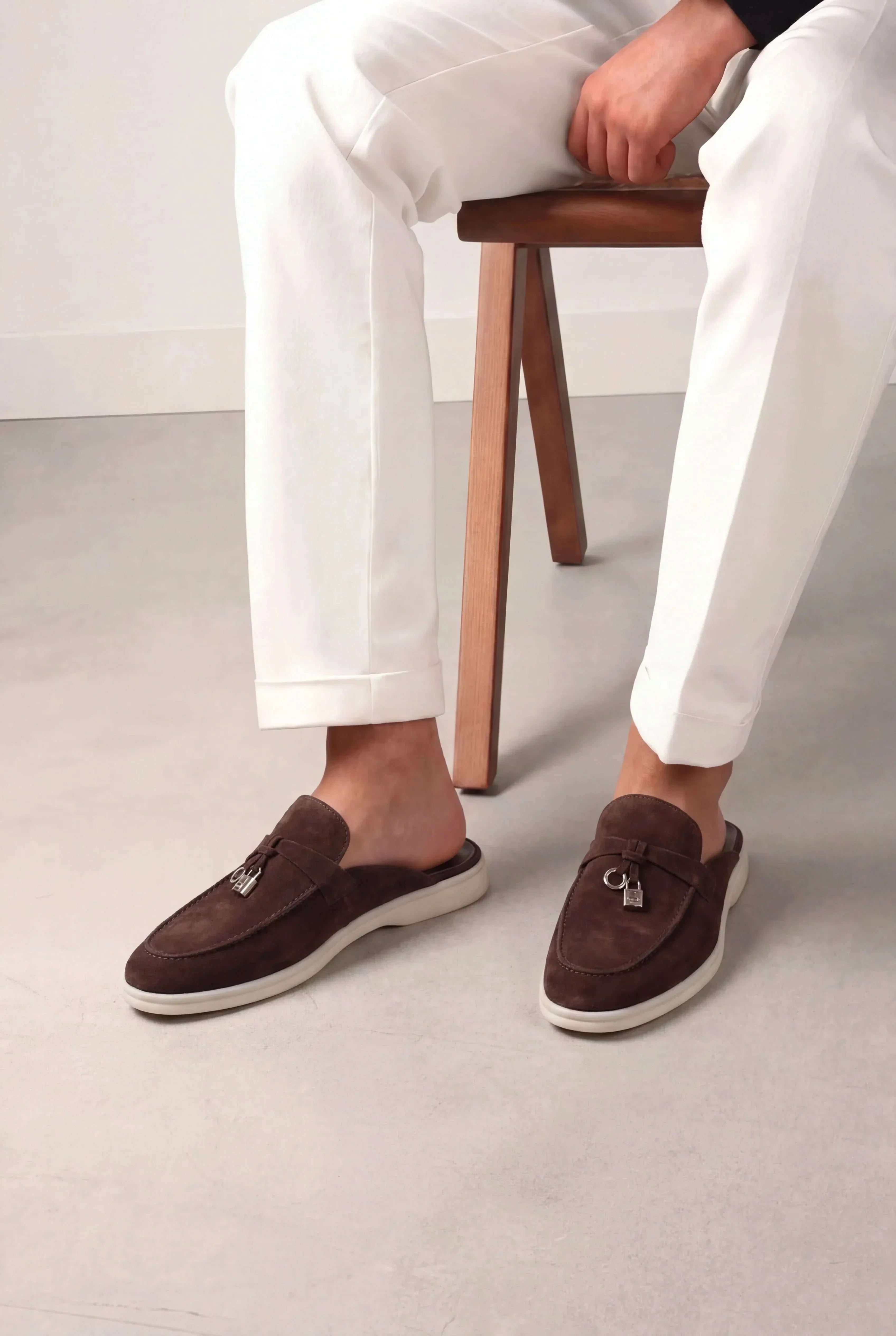 Suède Brown Explorer Mule