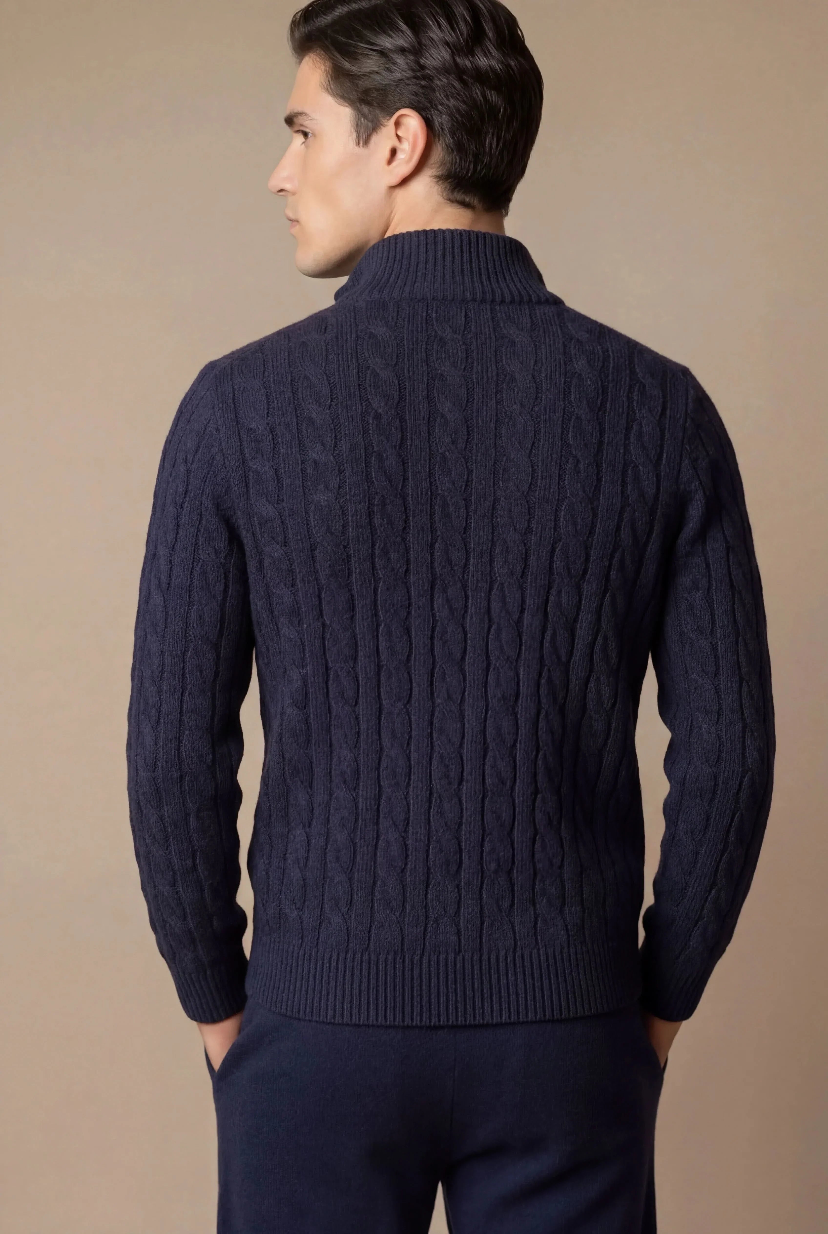Sero Zip Knit Navy