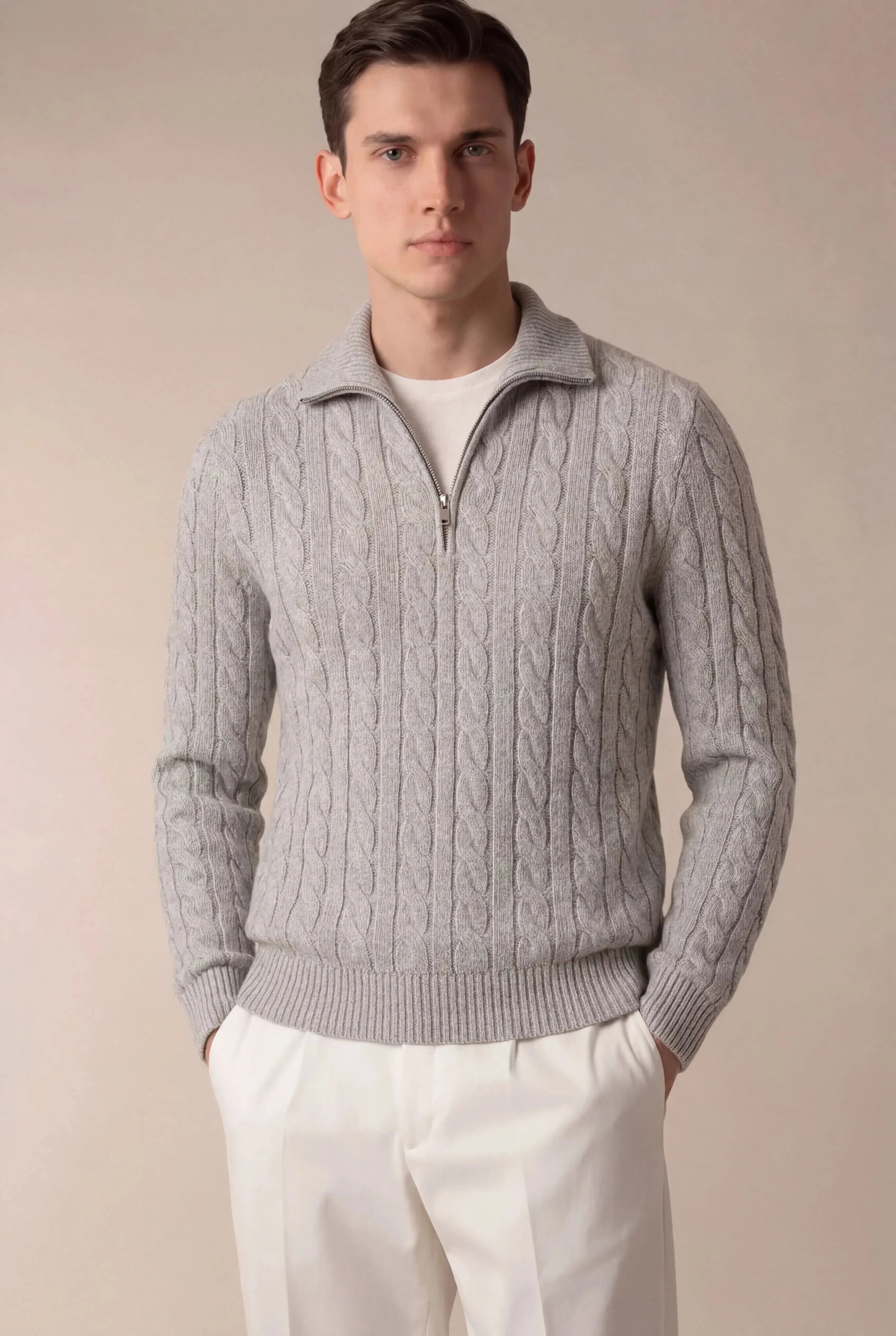 Sero Zip Knit Grey