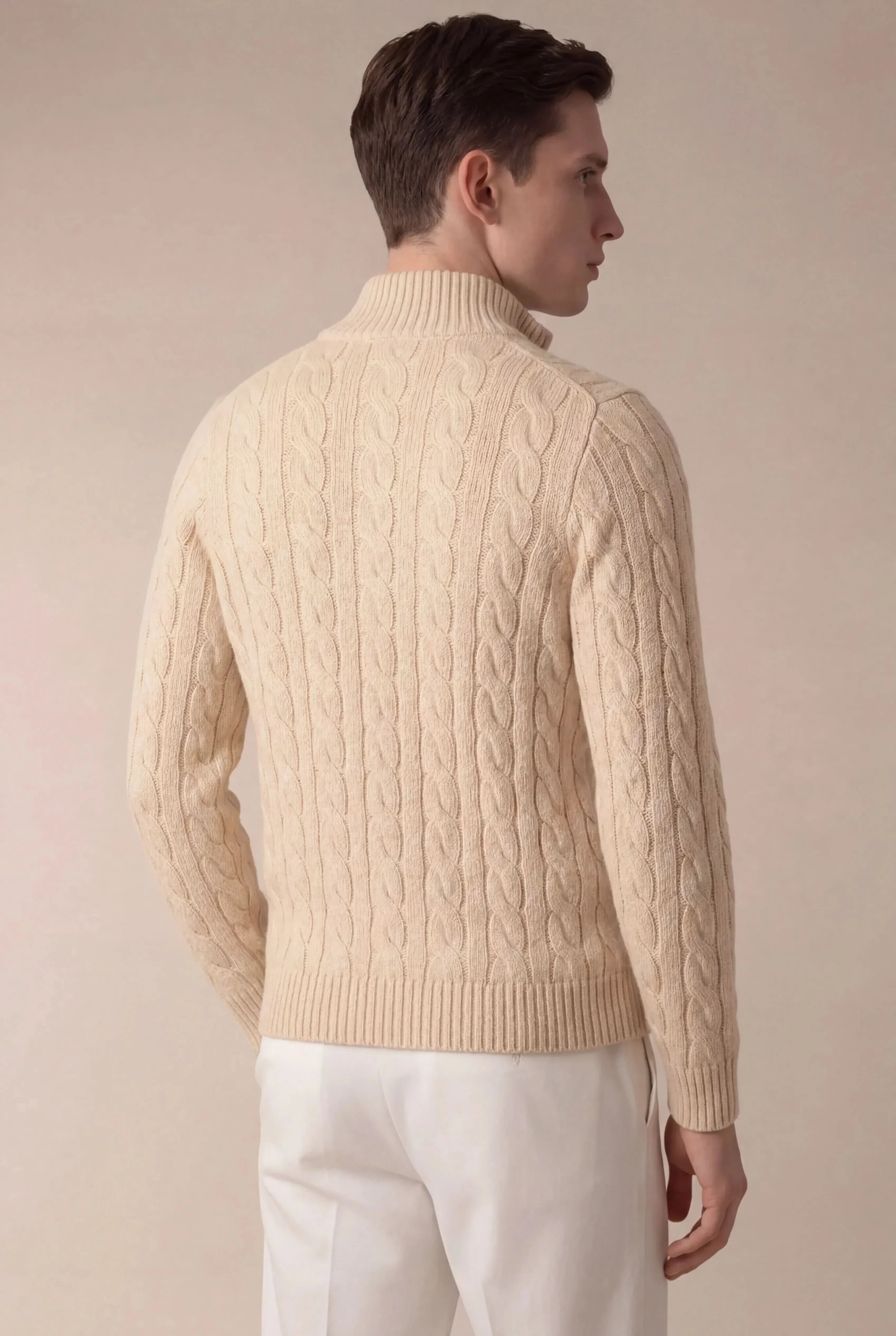 Sero Zip Knit Beige