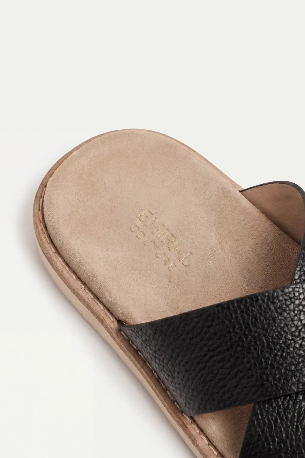 Brescaro Suède Cross Slide Leather Black