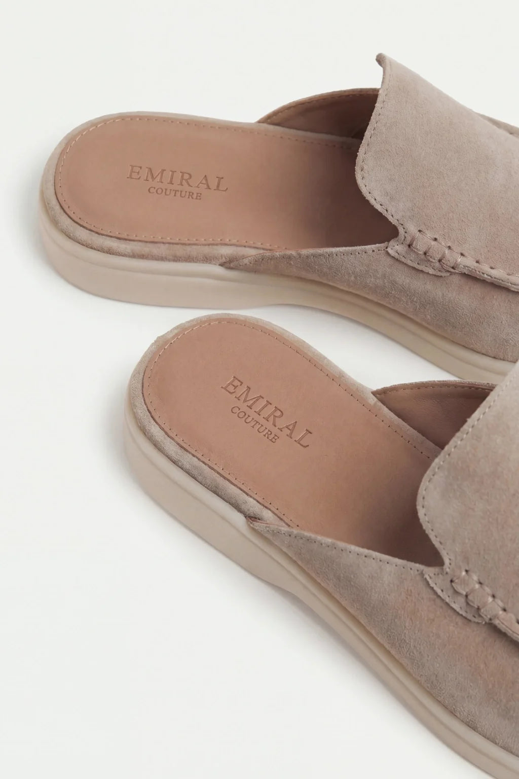 Suède Yacht Mule Beige