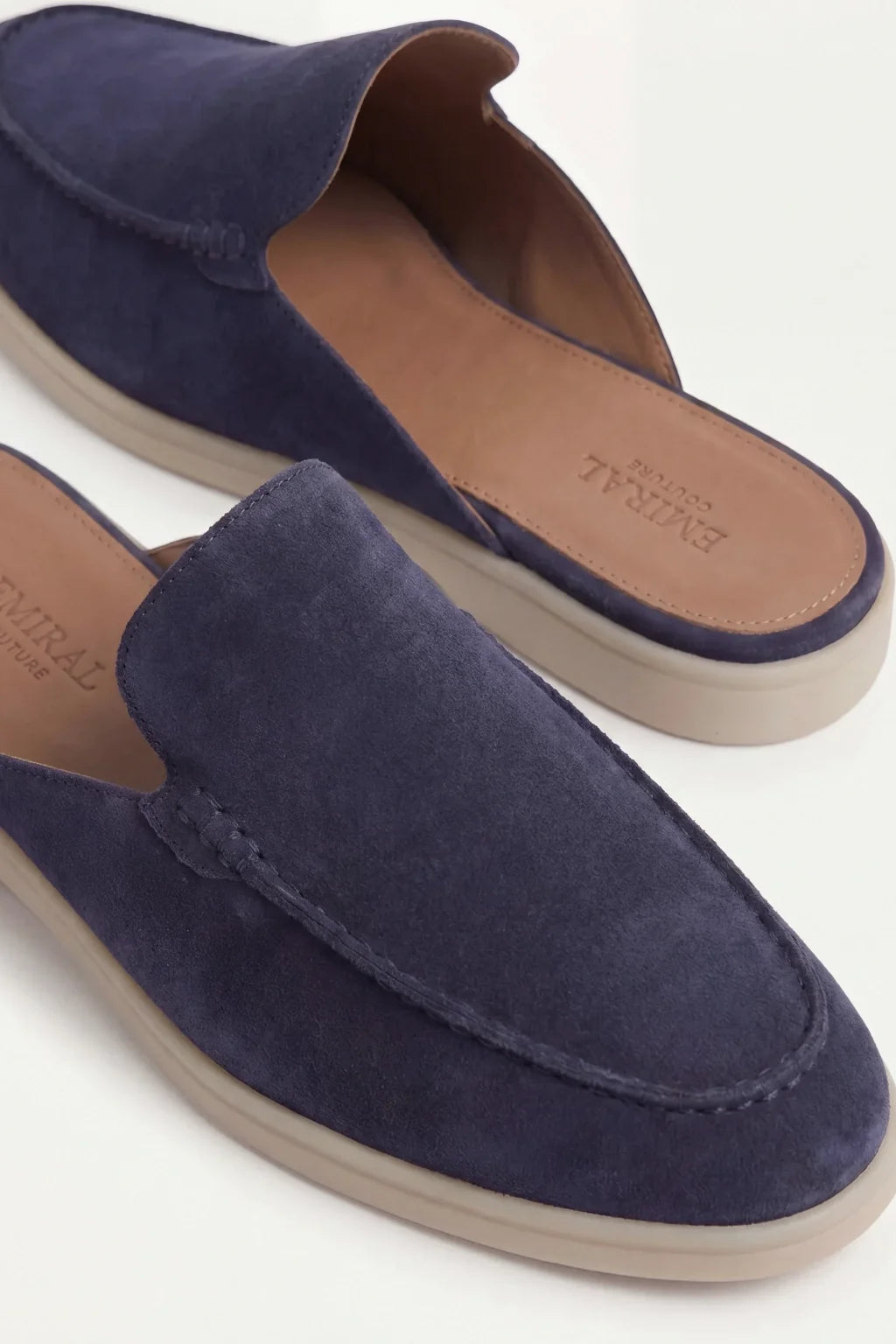 Suède Yacht Mule Navy