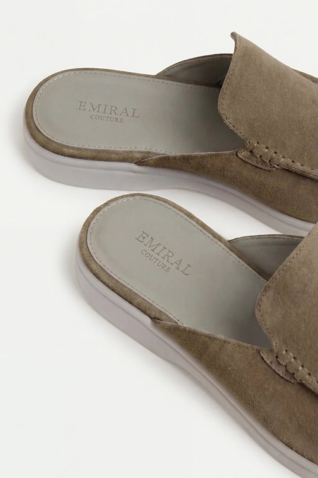Suède Yacht Mule Olive