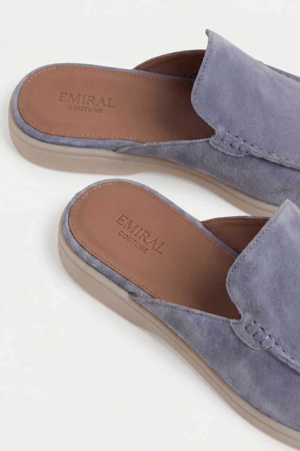 Suède Yacht Mule Baby Blue