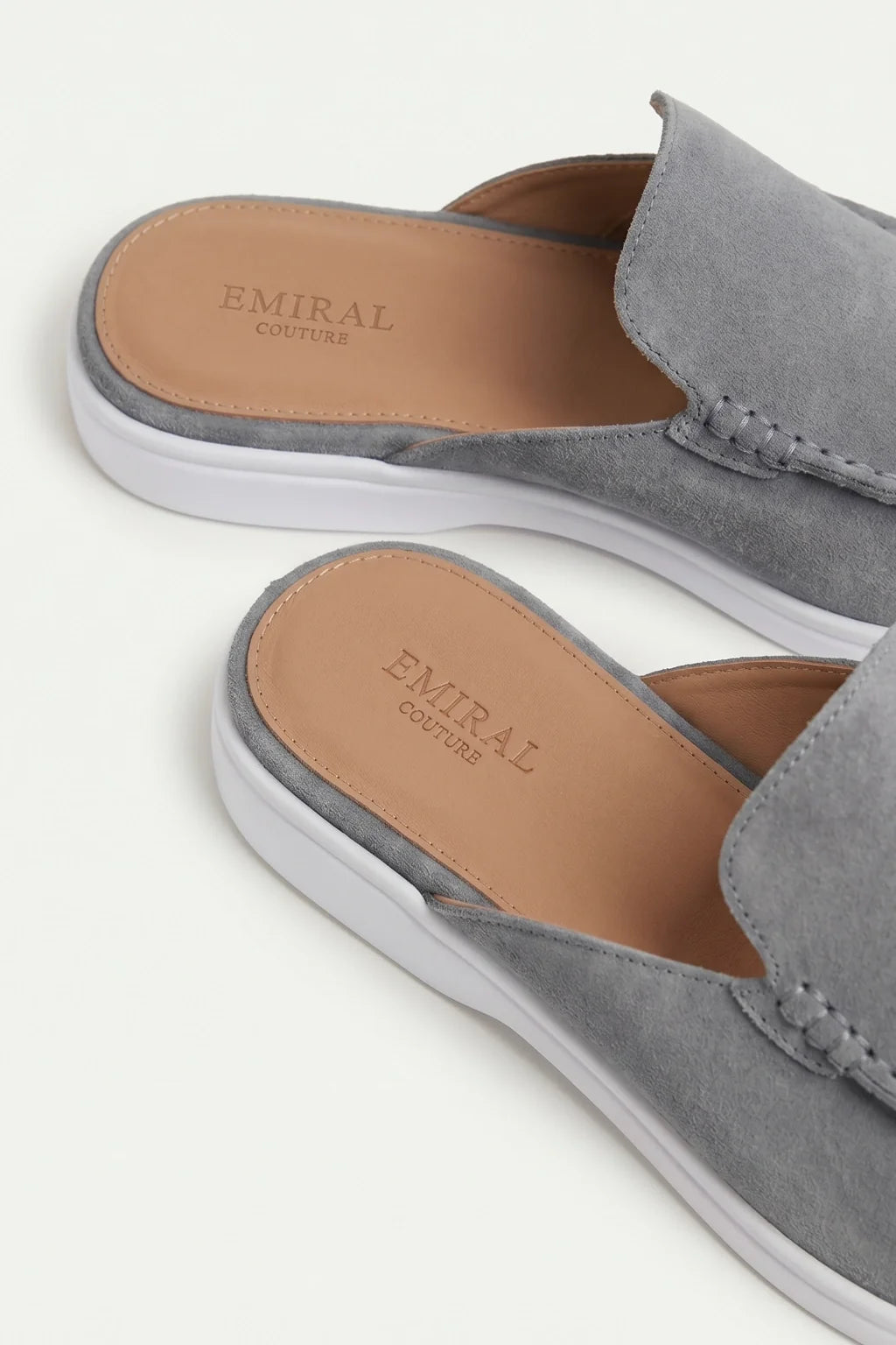 Suède Yacht Mule Grey
