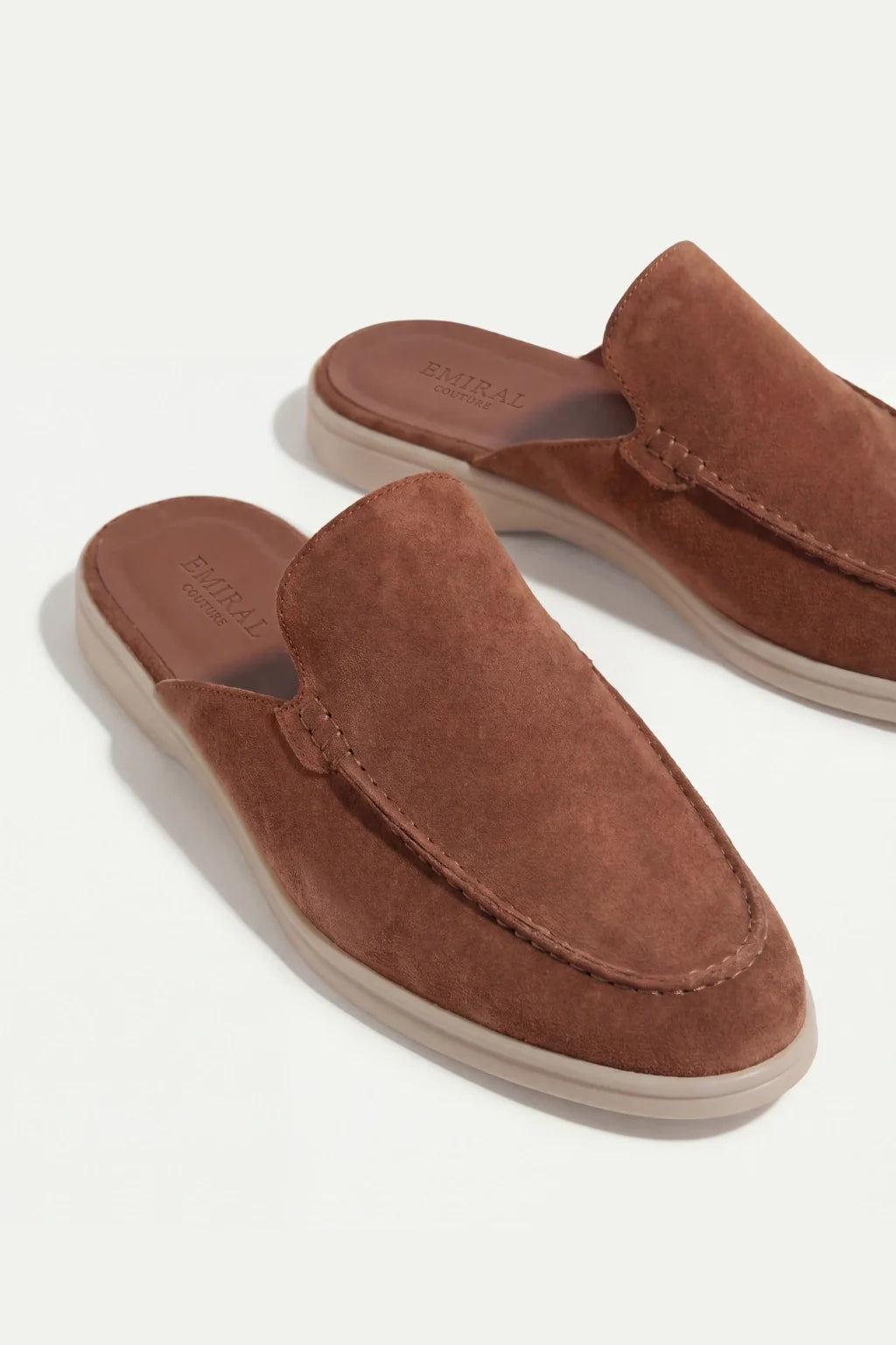 Suède Yacht Mule Maroon