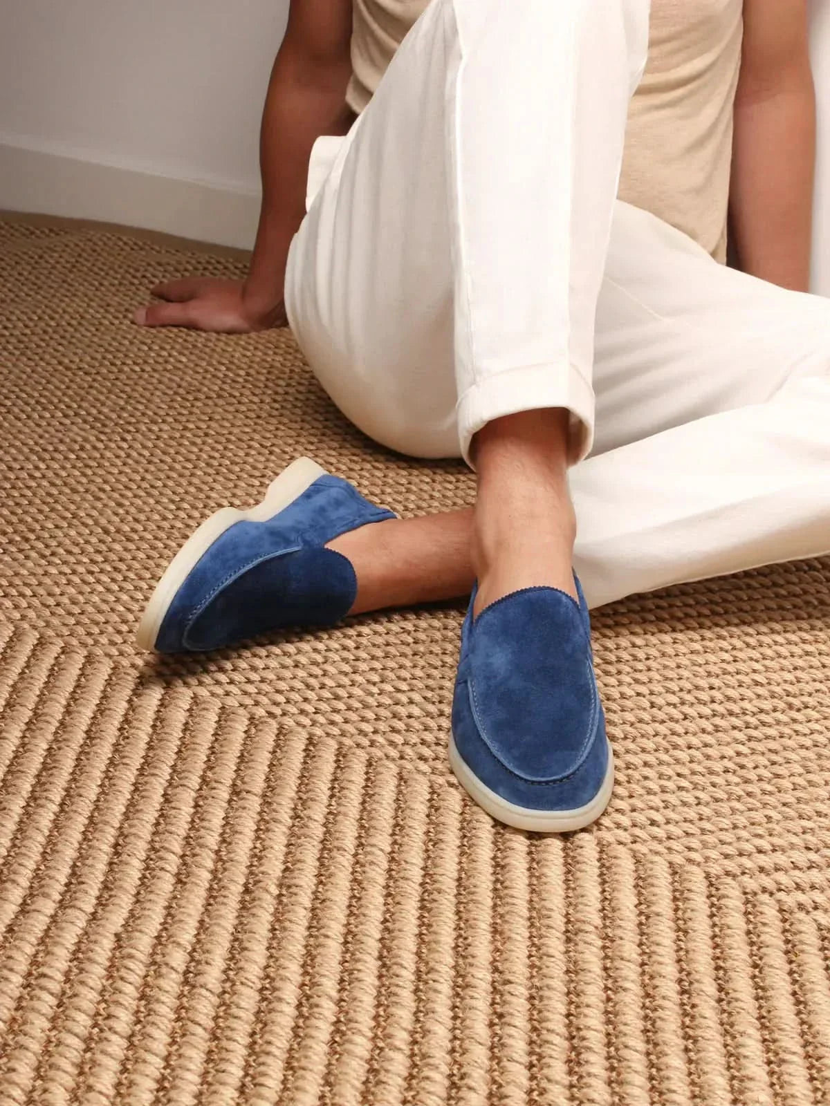 Classic Suède Loafer Berry Blue