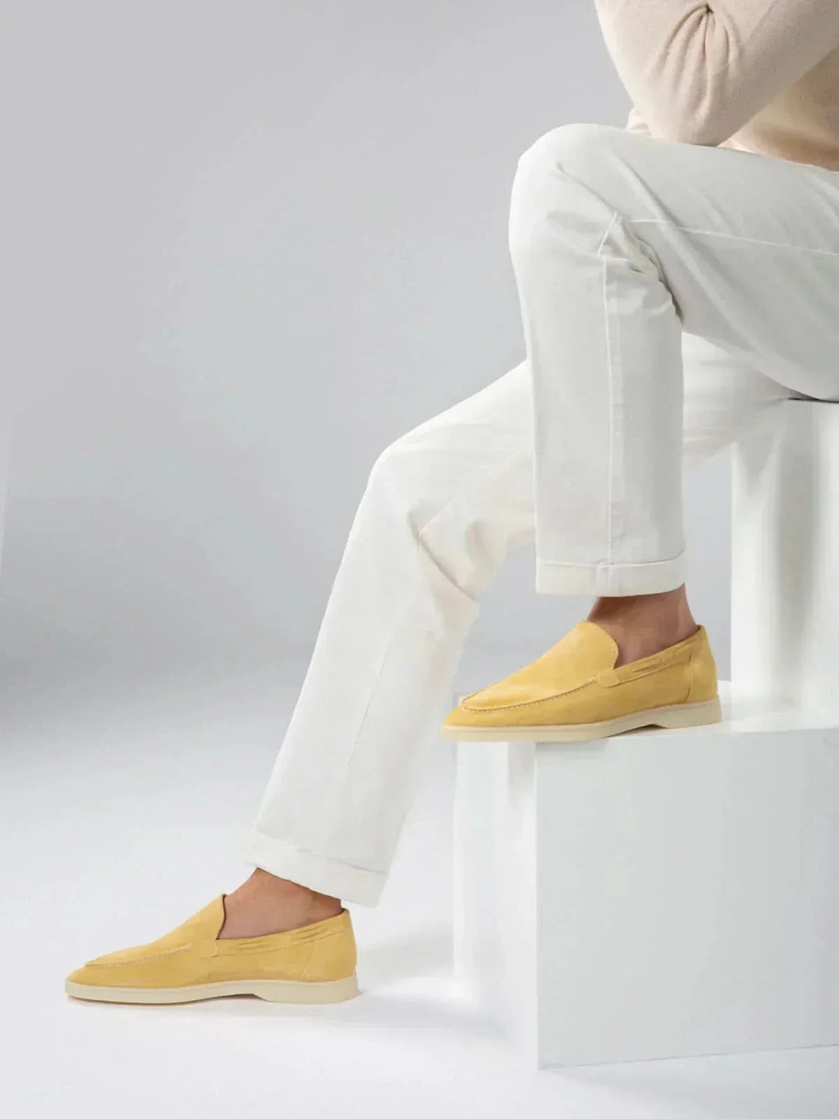 Classic Suède Loafer Citrus Yellow