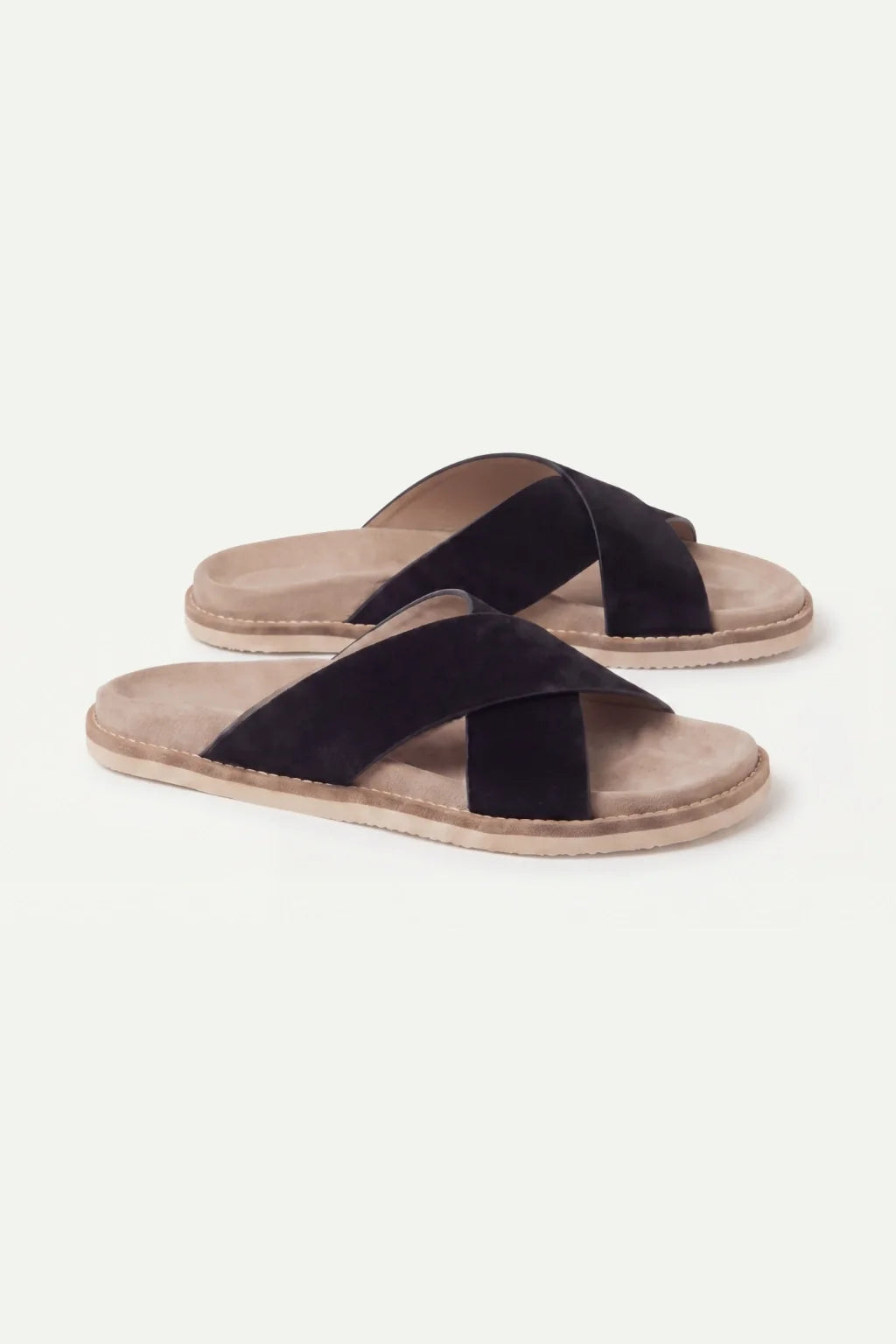 Brescaro Suède Cross Slide Black