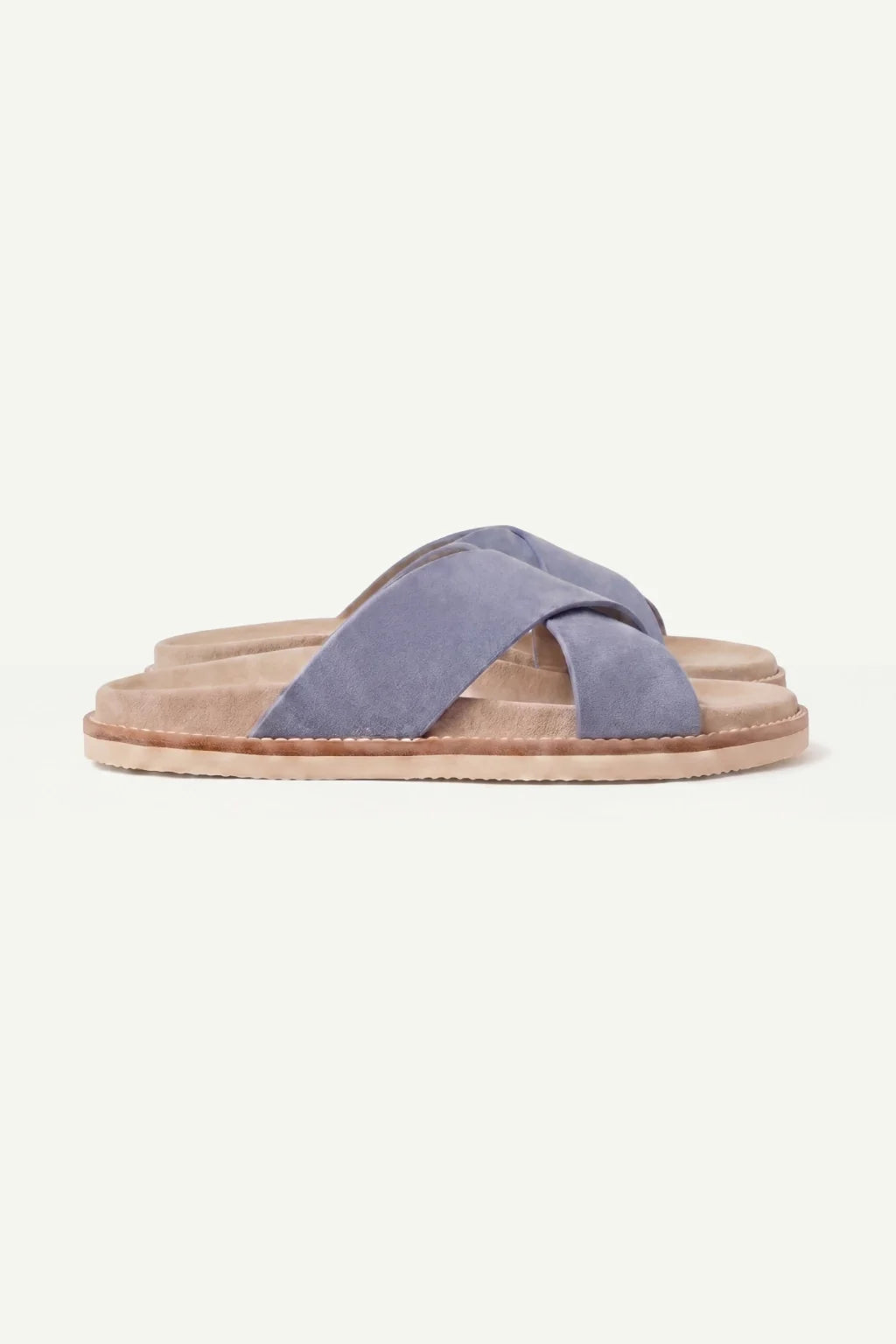 Brescaro Suède Cross Slide Lavender Blue