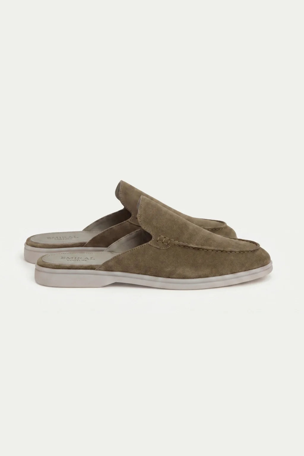 Suède Yacht Mule Olive