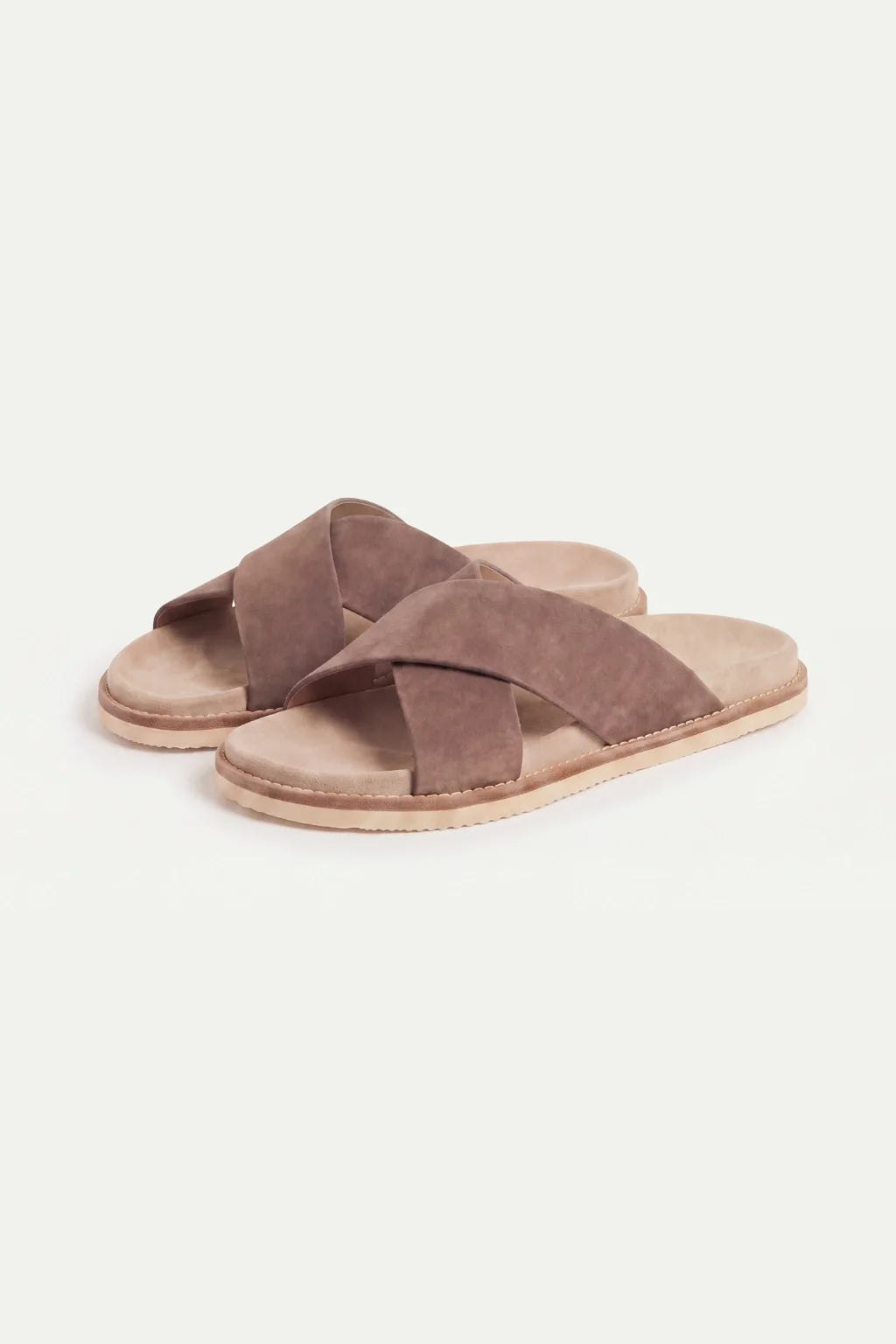 Brescaro Suède Cross Slide Mocha