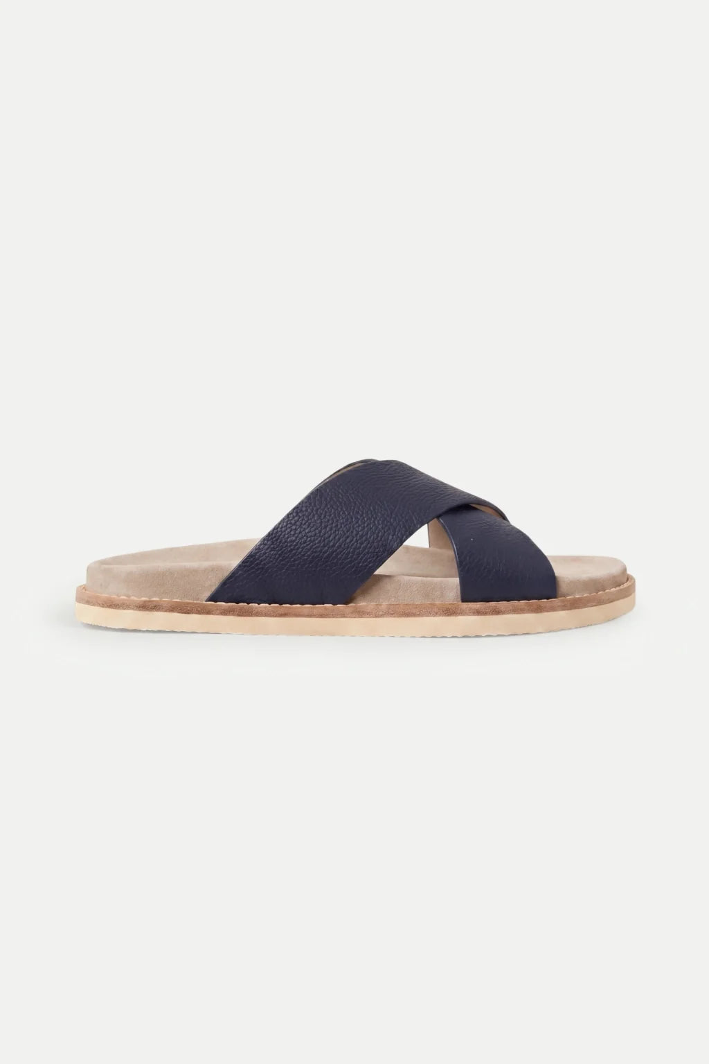 Brescaro Suède Cross Slide Leather Navy