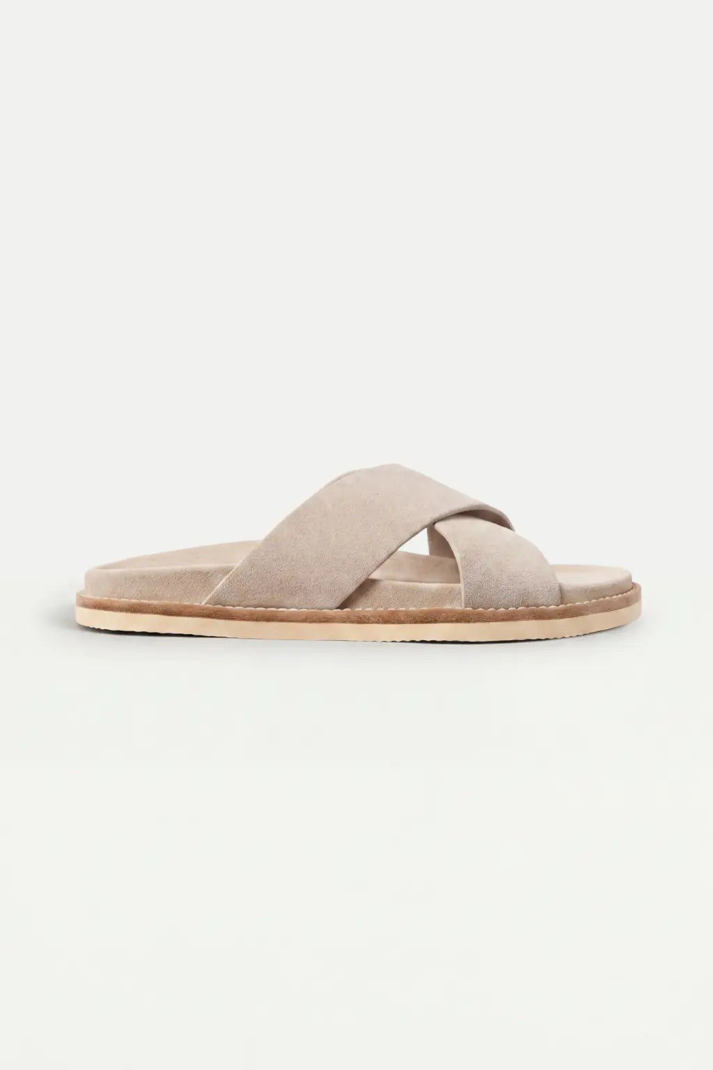 Brescaro Suède Cross Slide Beige