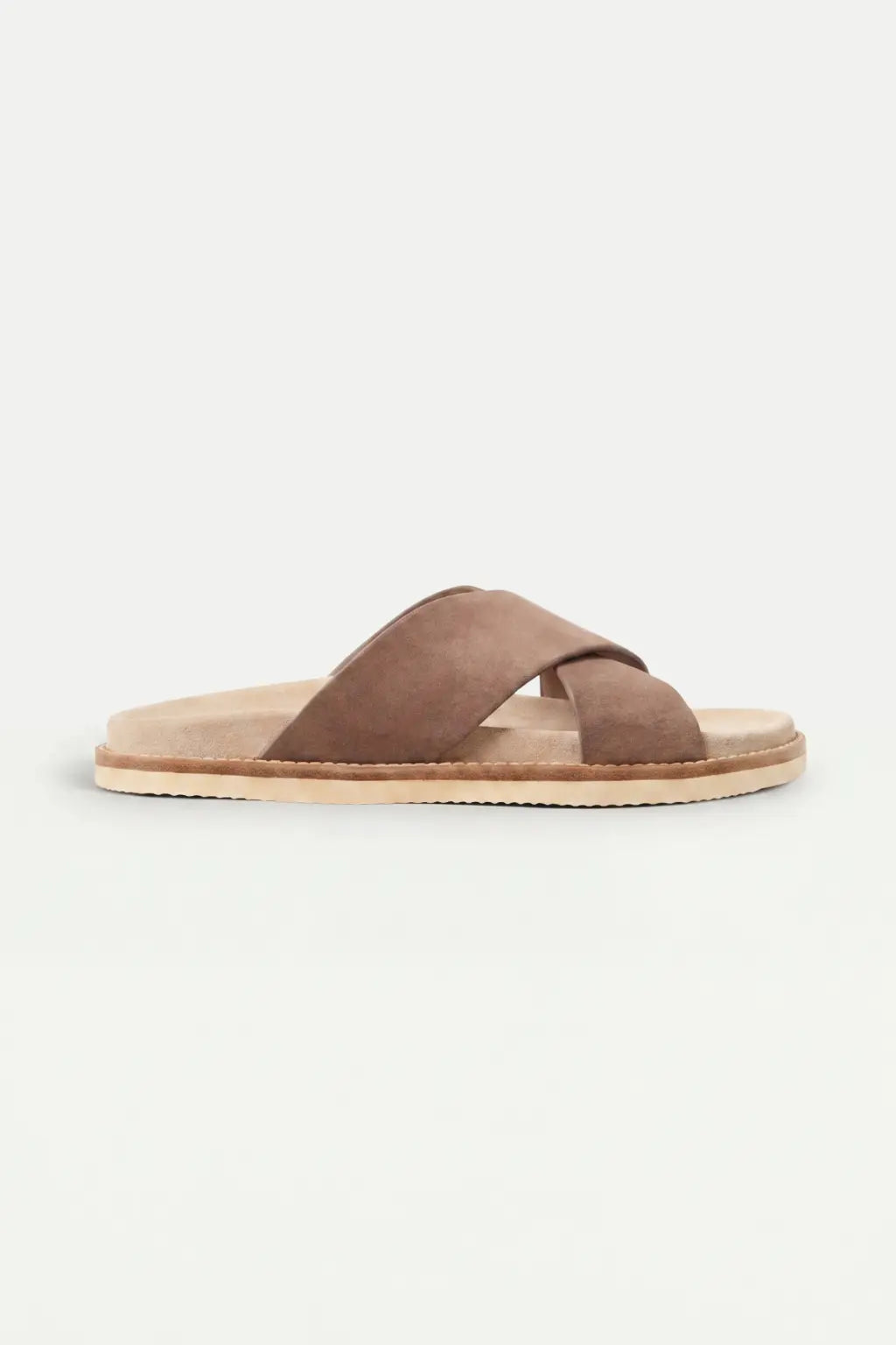 Brescaro Suède Cross Slide Mocha